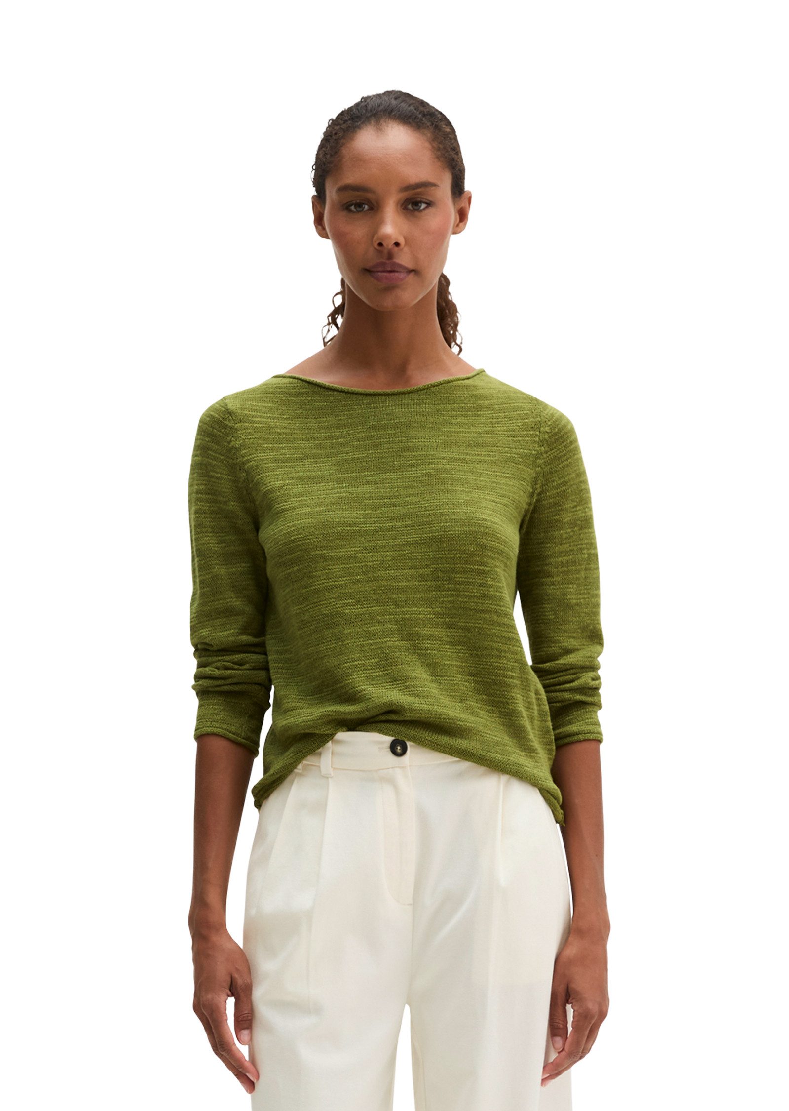 Marc O'Polo Strickpullover aus Leinen-Baumwolle-Mix