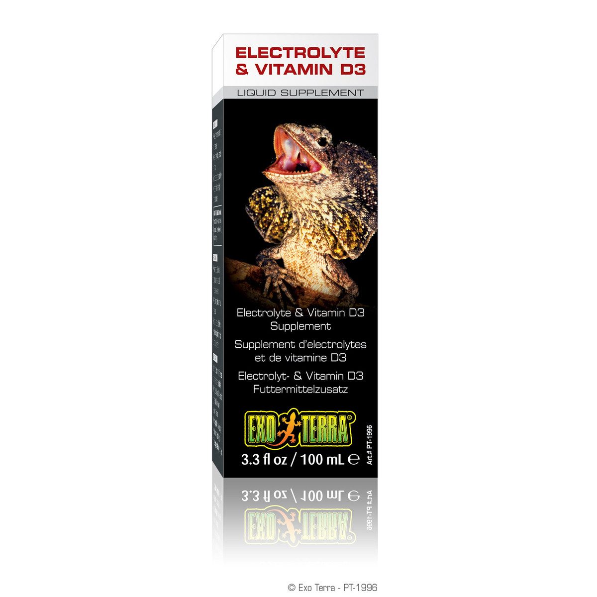 Exo Terra Electrolyte - Elektrolyt & Vitamin D3-Zusatz 100 ml, Nahrungsergänzungsmittel für: Reptilien