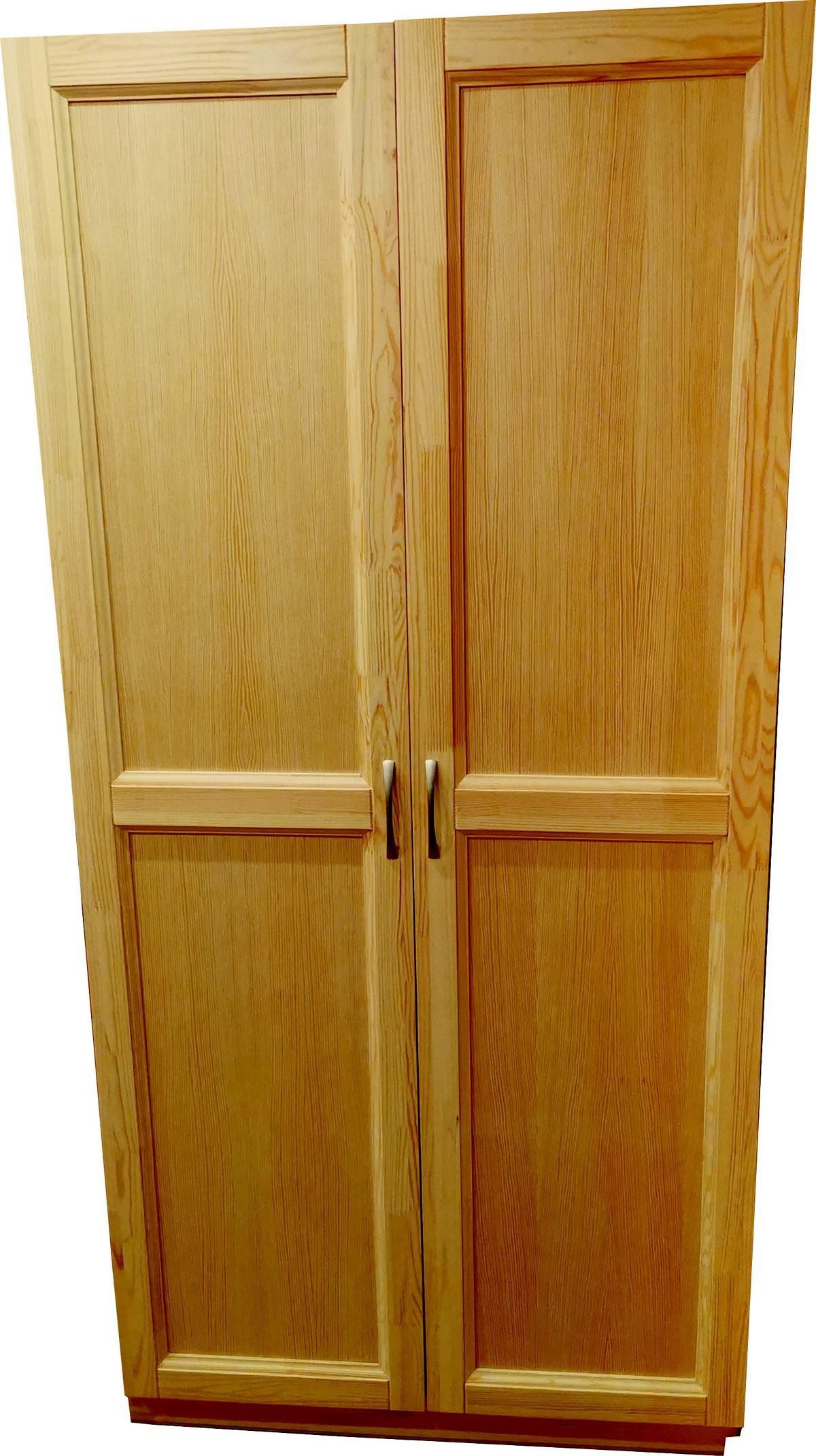 Xlmoebel Kleiderschrank Camping Möbel Kleiderschrank aus massivem Holz - Camping (Kleiderschrank FBC001) Hergestellt in Europa