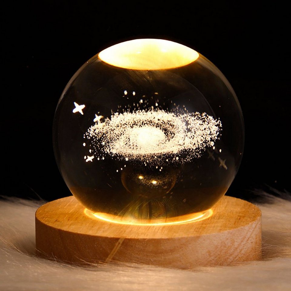 Dekorative Kristall-Lampen Planetenlampen, Kristallkugel-Lampen, Oneid Nachtlicht LED