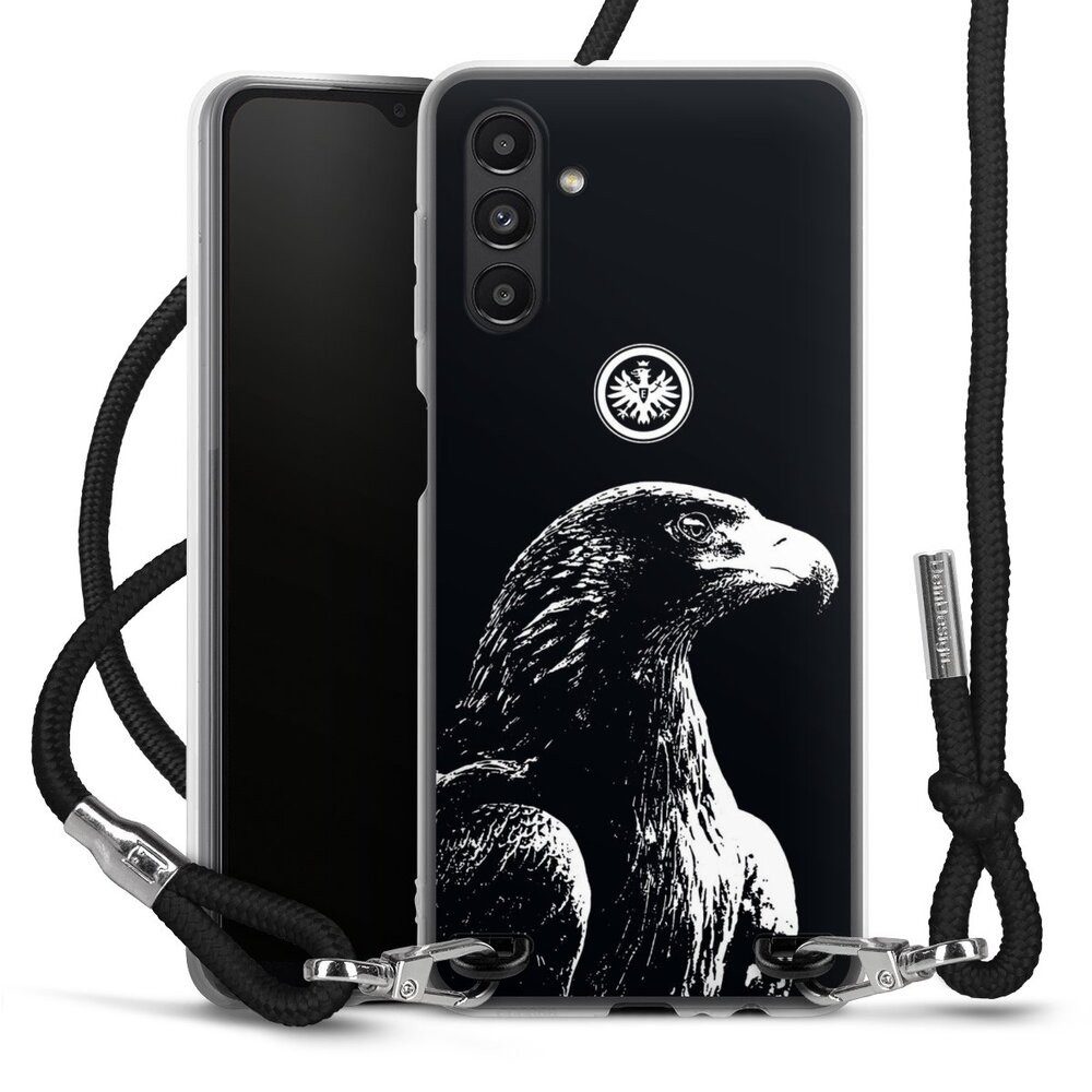 DeinDesign Handyhülle Eintracht Frankfurt Offizielles Lizenzprodukt Attila SGE Attila, Samsung Galaxy A04s Handykette Hülle mit Band Case zum Umhängen
