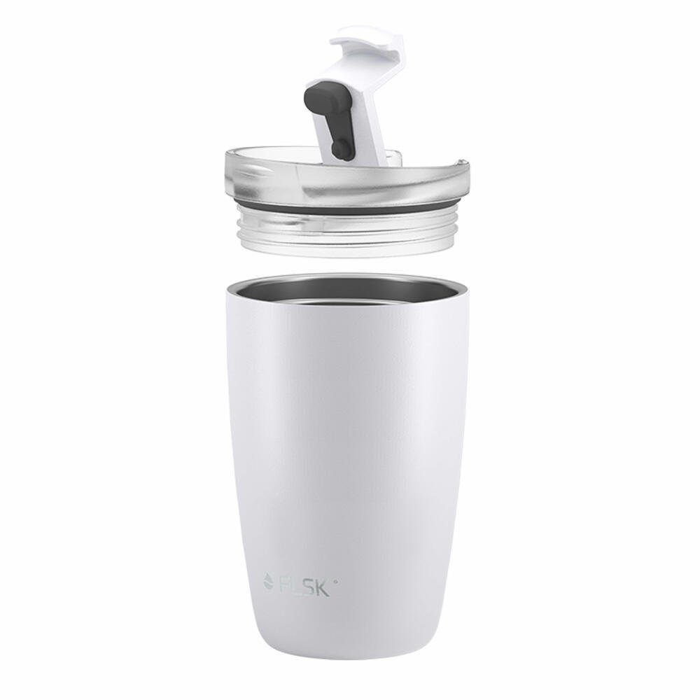 FLSK Coffee-to-go-Becher CUP 350 White ml, Edelstahl