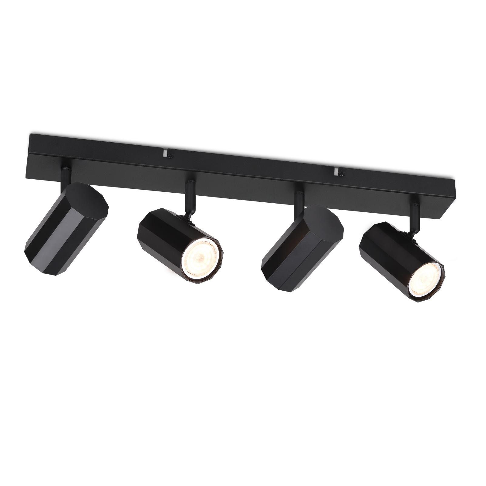 Nettlife Deckenstrahler 2/3/4 Flammig Schwarz Vintage günstig online kaufen