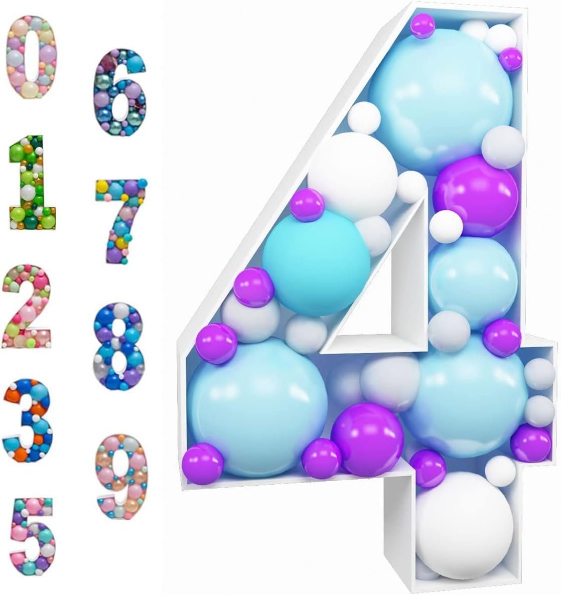 autolock Luftballon Mosaik-Ballonrahmen, ballonhalter,beleuchtetes Festzelt, Dekorationen 4