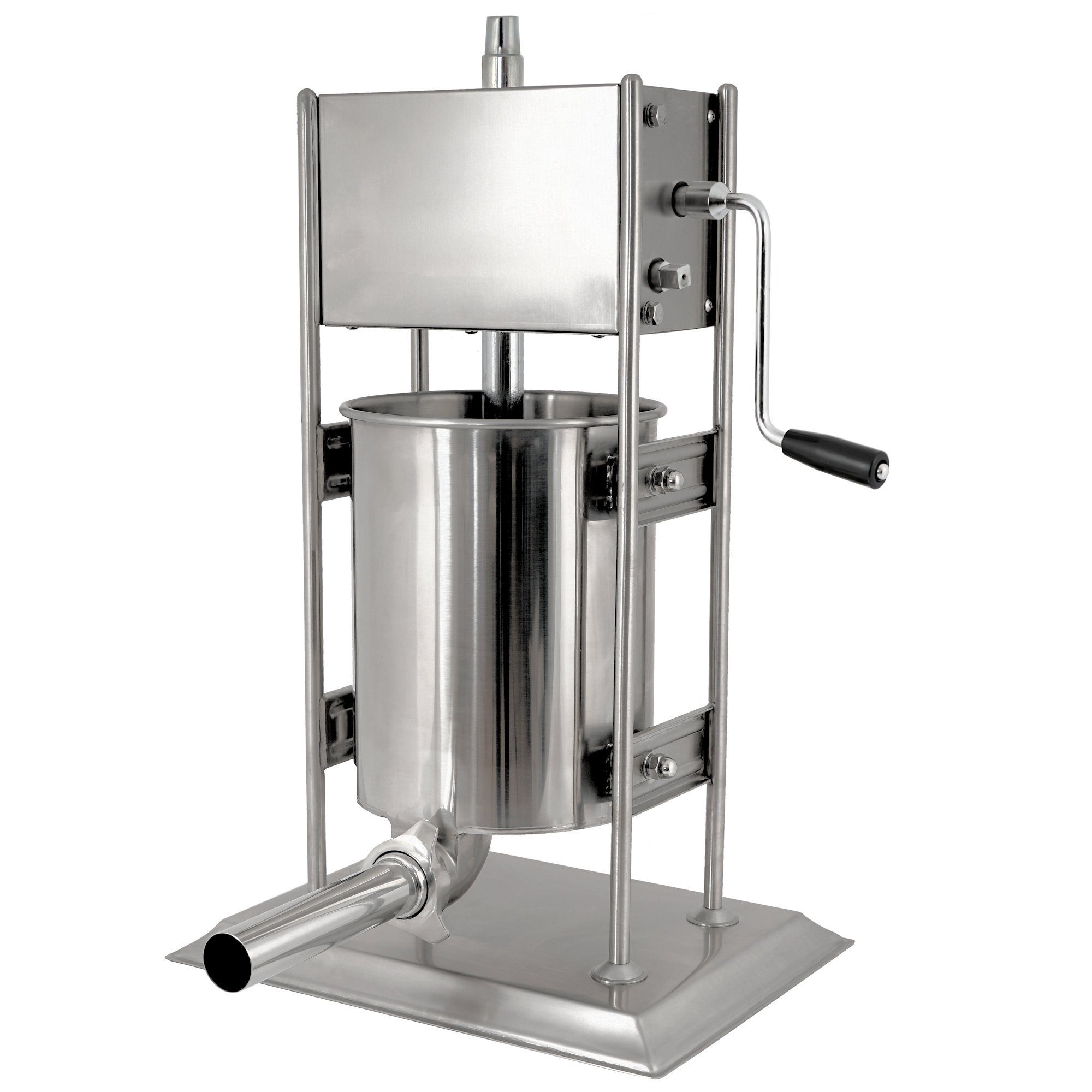 Zelsius Wurstfüllaufsatz Profi Wurstfüllmaschine, 10 Liter, Edelstahl Wurstfüller