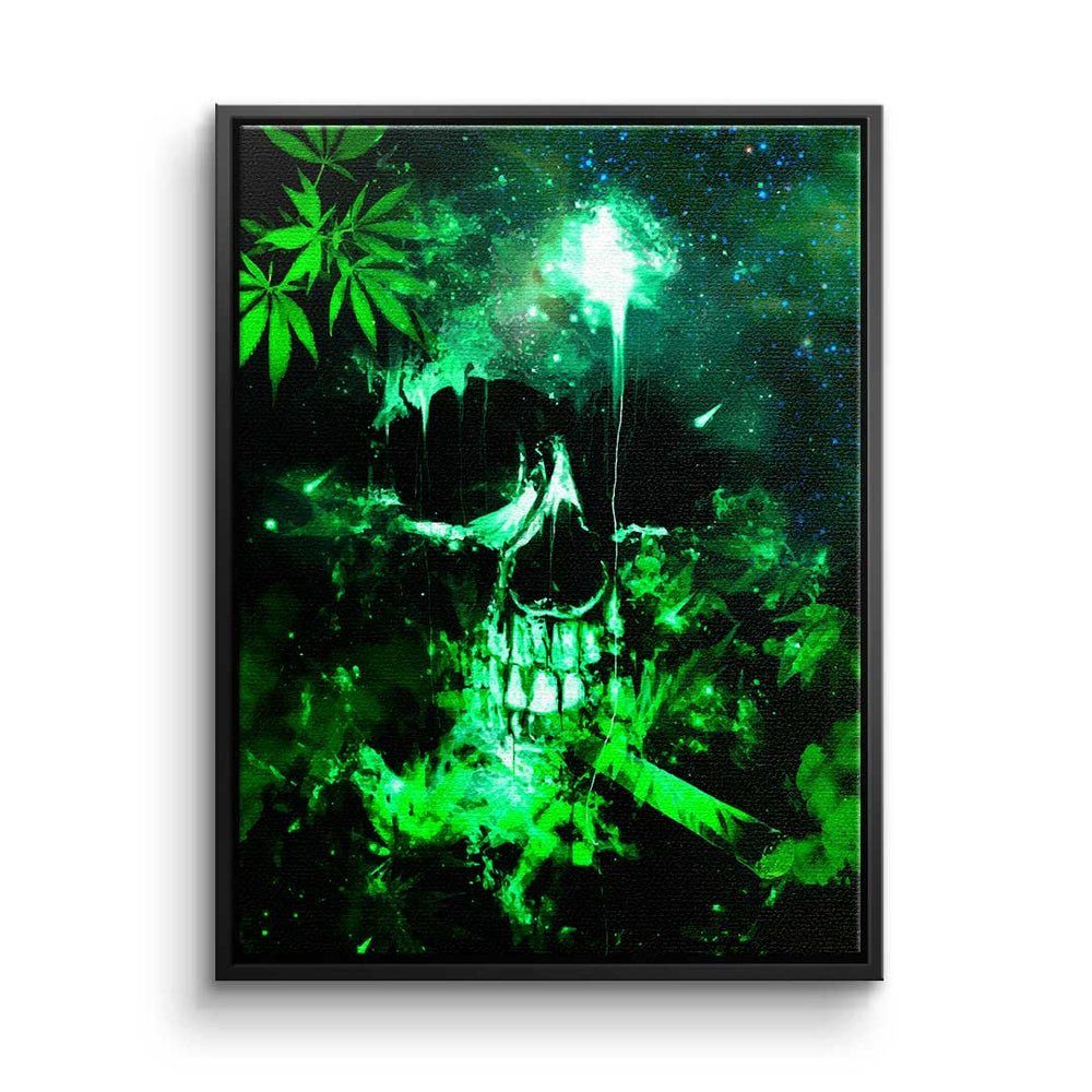 - Rahmen Leinwandbild, - Mindset - weißer Art - Toxic Pop Leinwandbild Premium Motivation DOTCOMCANVAS® Green