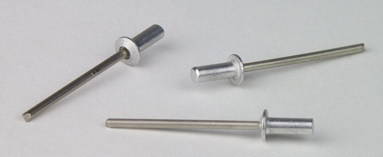 Qonnect Blindniete Dicht-Blindniete Flachrundkopf - Alu/Edelstahl A2 - 3,2x11,0 mm - Klem, (500 St)