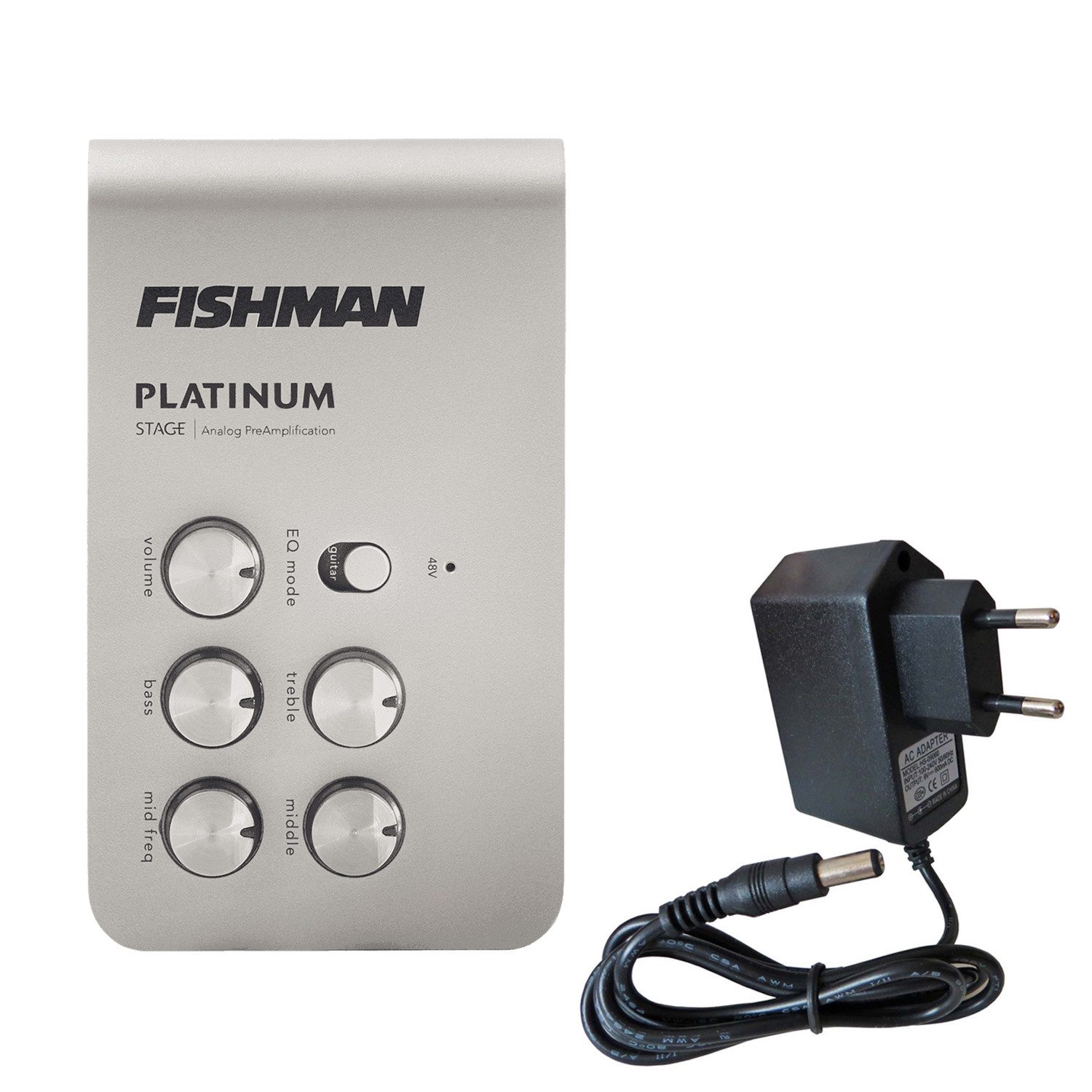Fishman Akustikgitarre Fishman PRO-PLT-301 Platinum Stage EQ Vorverstärker mit Netzteil, Vorverstärker, Analog, vielseitig