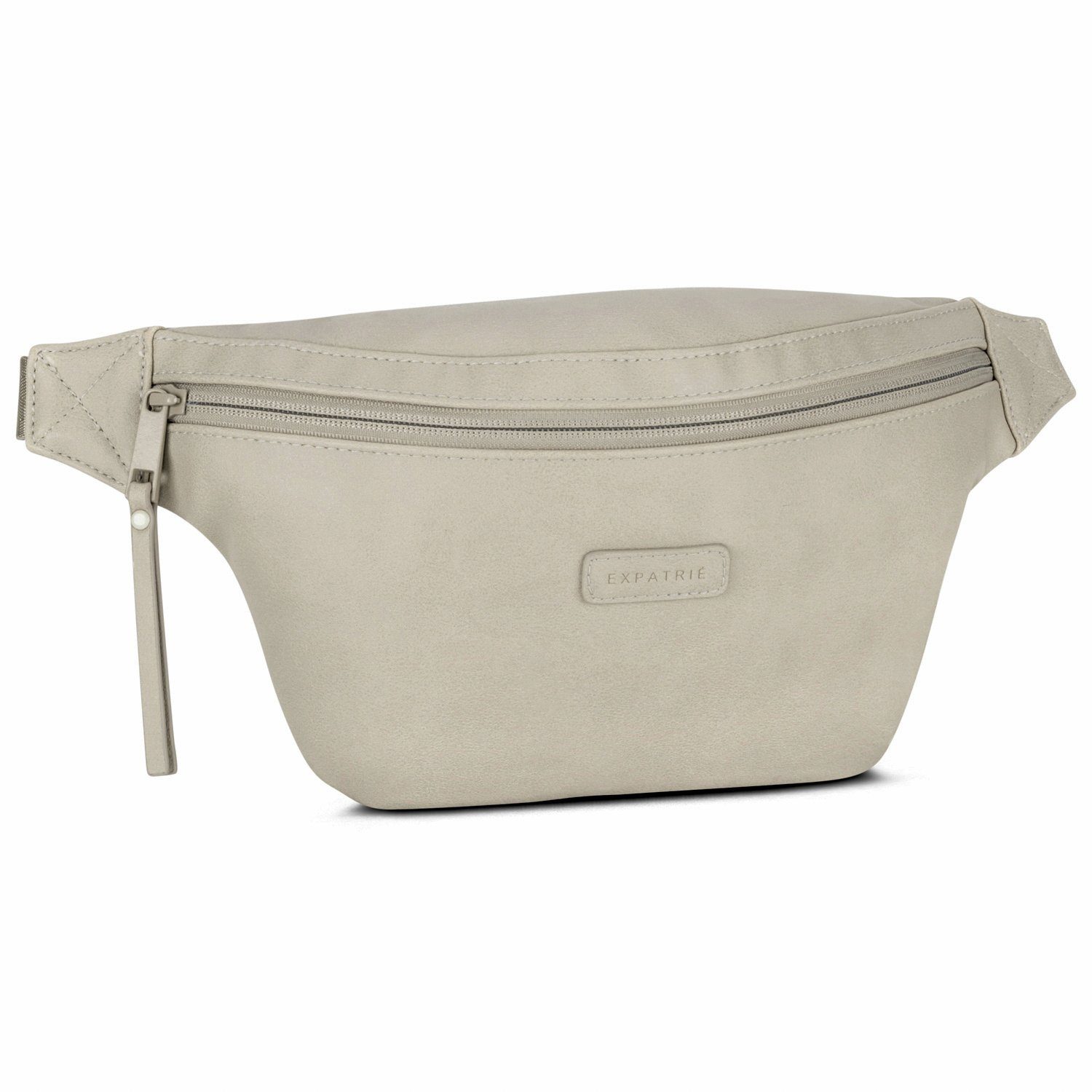 Kunstleder, Lucie Cross Wasserabweisend Damen aus beige Bag Gürteltasche Bauchtasche Body Hip Expatrié Bag, Veganem