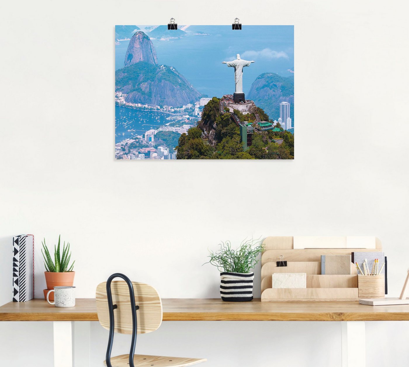 Artland Wandbild »Rio de Janeiro mit Cristo«, Gebäude (1 Stück), in vielen Größen & Produktarten - Alubild / Outdoorbild für den Außenbereich, Leinwandbild, Poster, Wandaufkleber / Wandtattoo auch für Badezimmer geeignet-kaufen