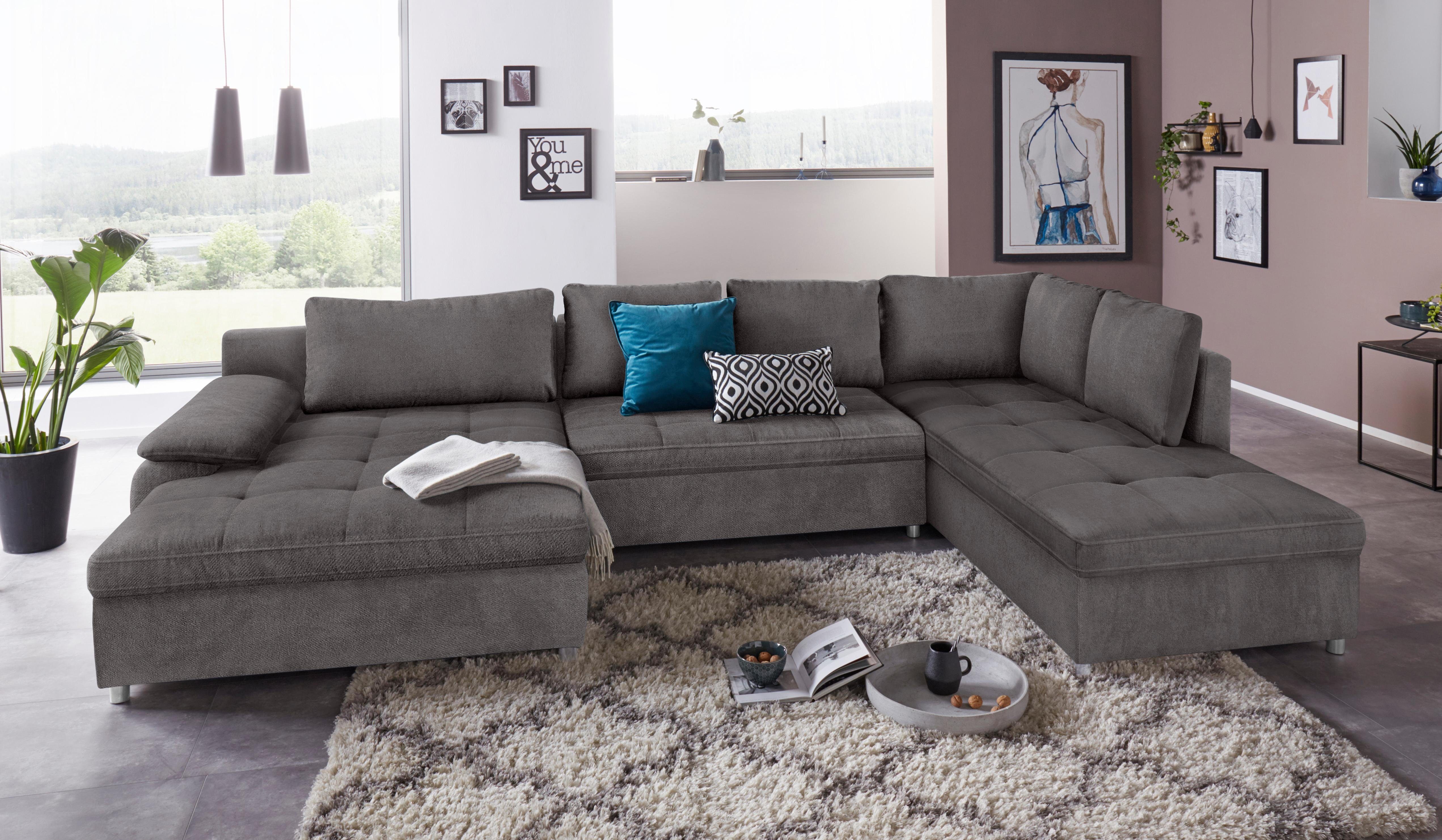 sit&more Wohnlandschaft "Labene U-Form", wahlweise mit Bettfunktion und Bet günstig online kaufen