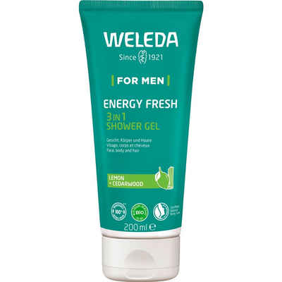 WELEDA Gesichtsgel For Men Energy Fresh in Shower Gel, 200 ml