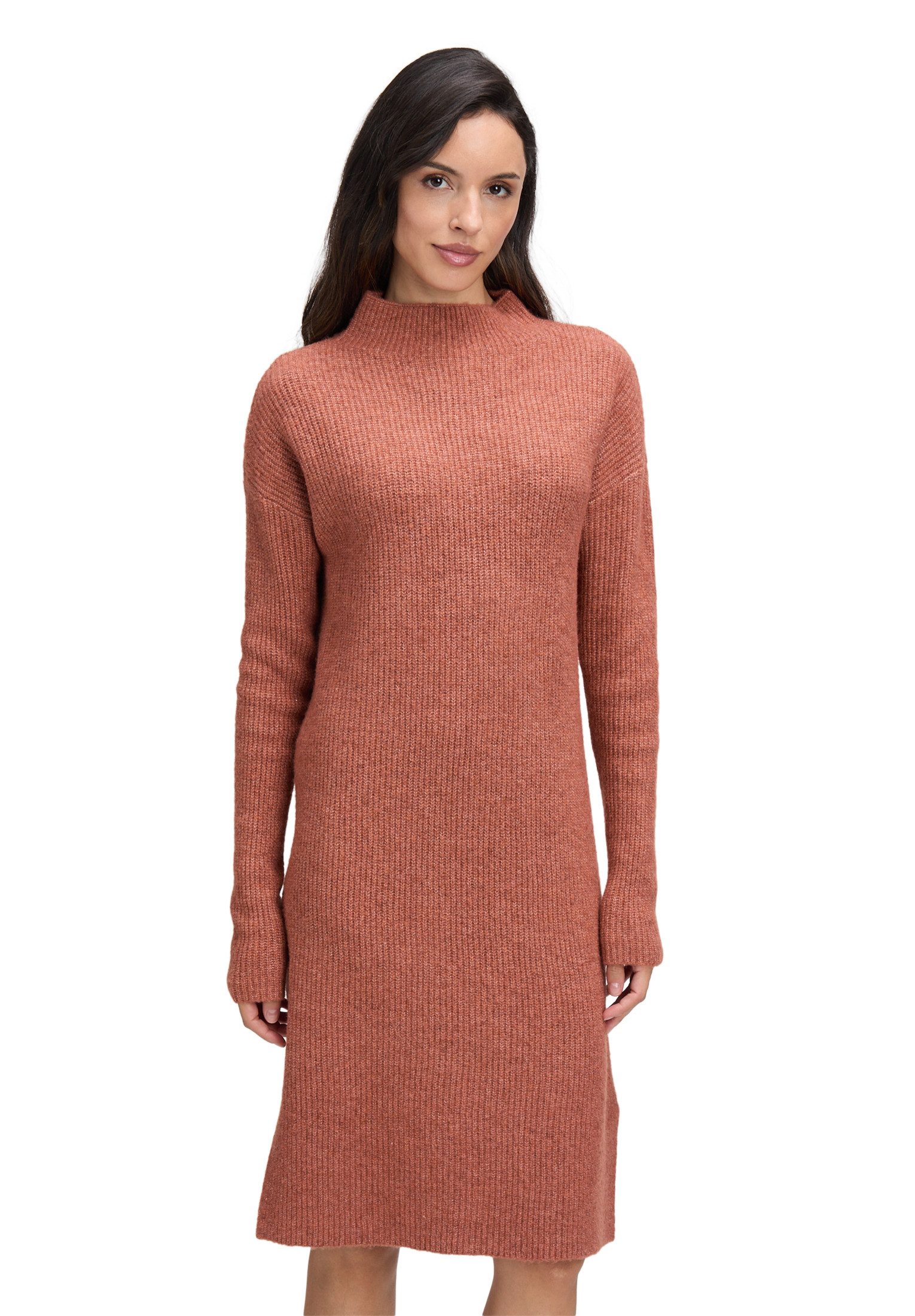 Cartoon Strickkleid Damen Strickkleid mit Stehkragen