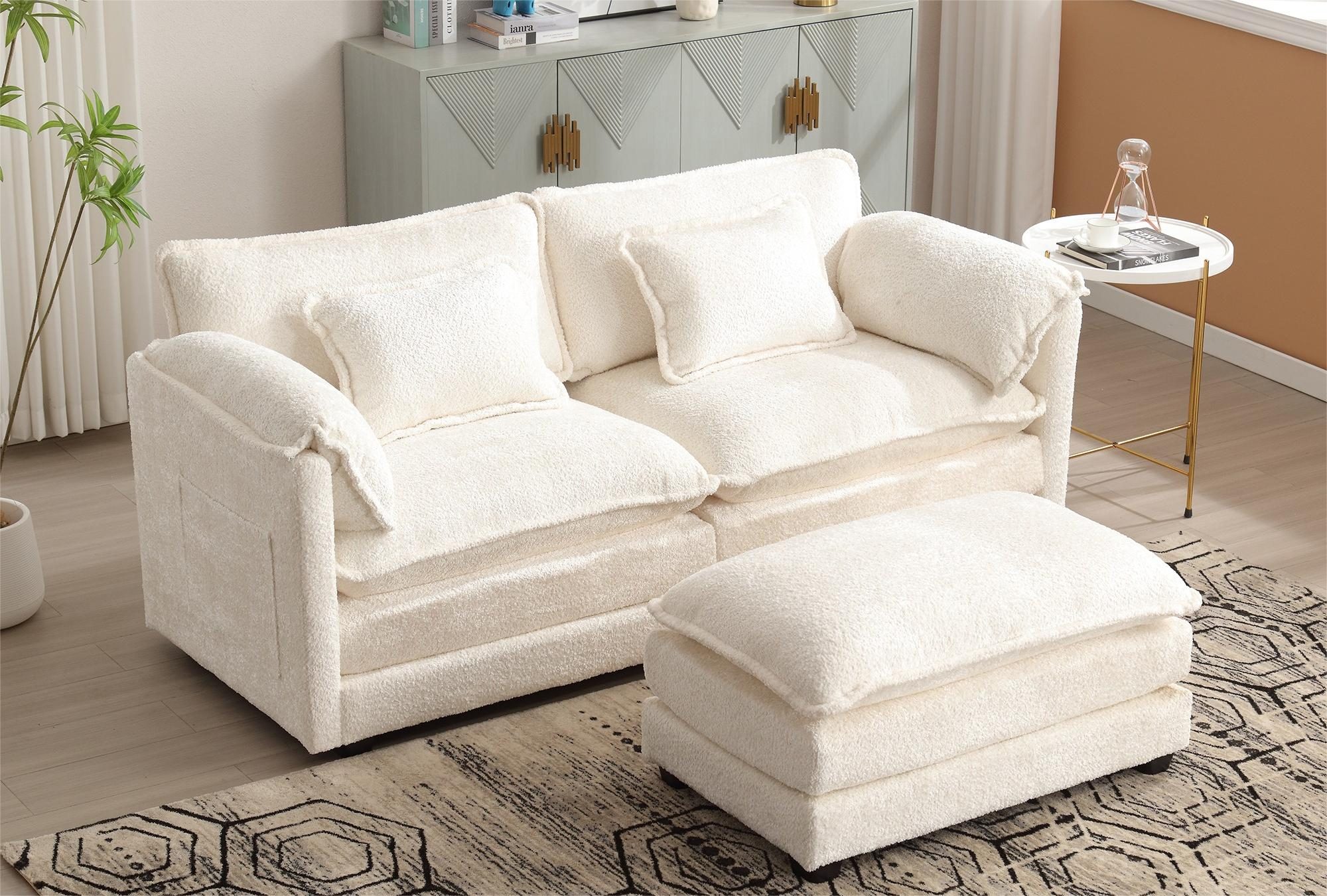 LVHOM Loungesofa Polsterecke/Relaxliege/Ecksofa mit Fußstütze, 2 günstig online kaufen