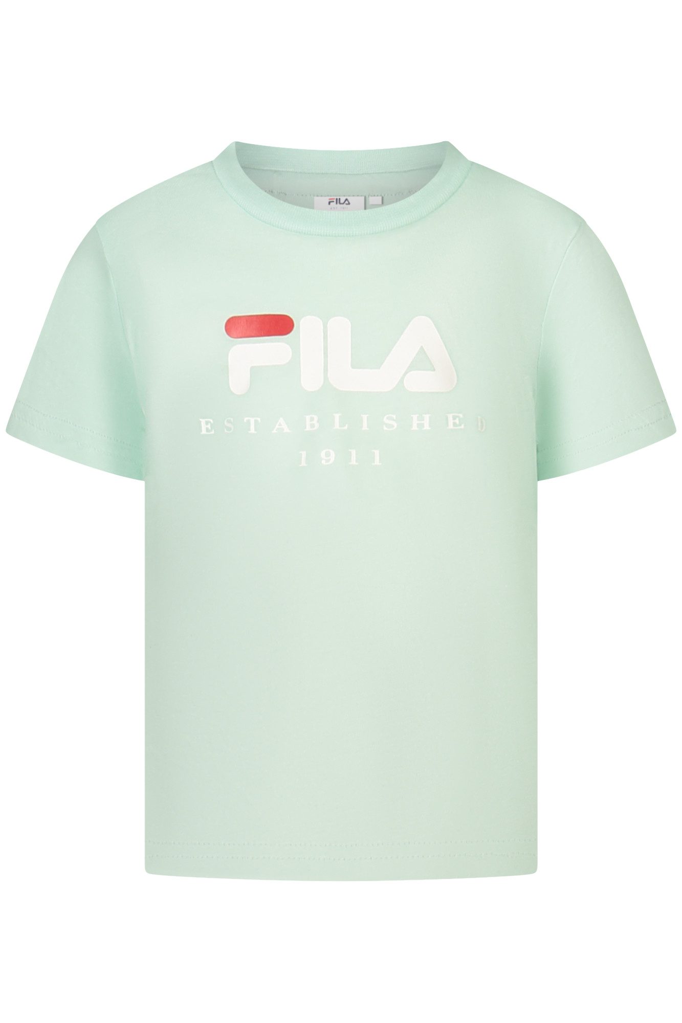 Fila T-Shirt Grünes Kurzarm-Mädchen-T-Shirt aus Bio-Baumwolle