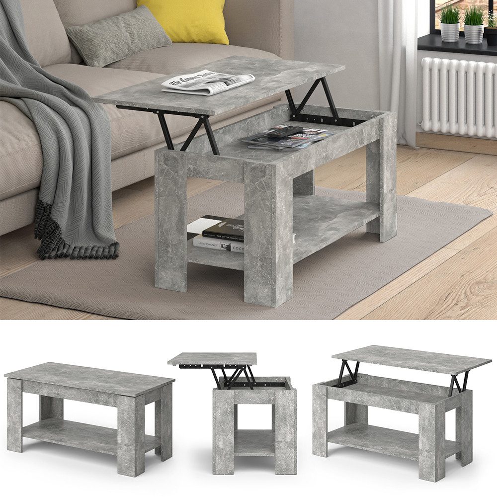 Vicco Couchtisch Lorenz, Beton, 100 x günstig online kaufen