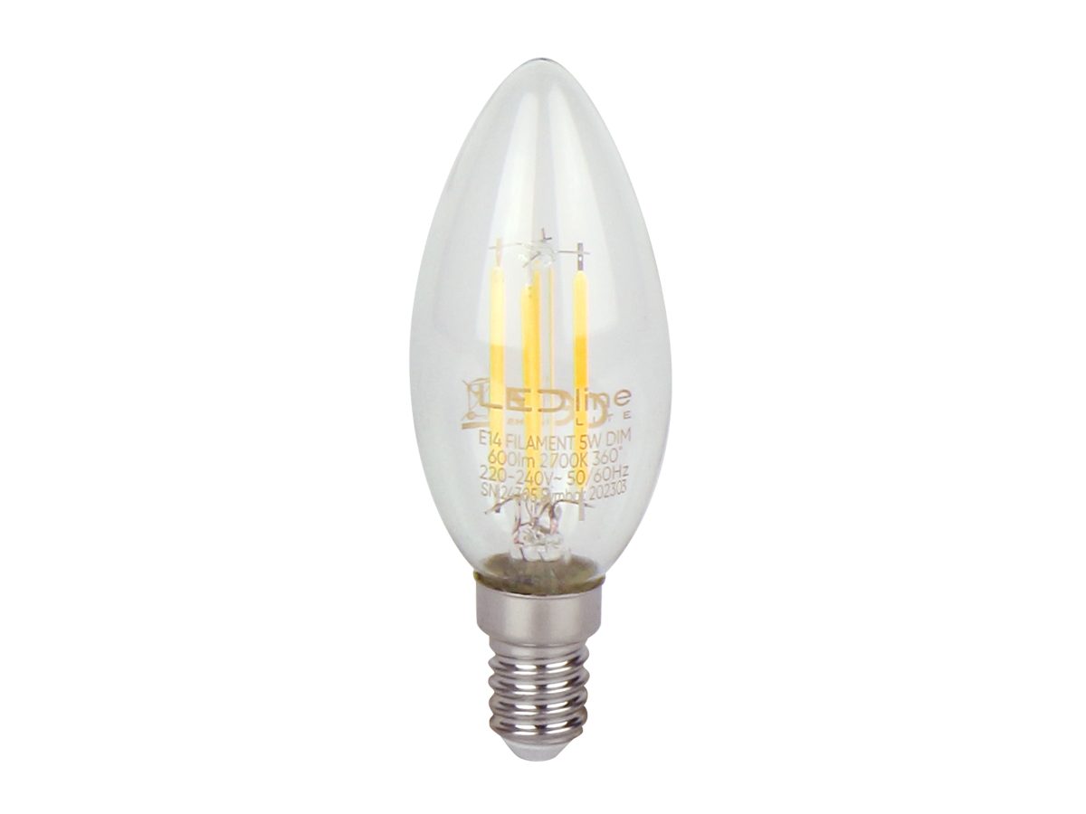 LED-Line LED-Leuchtmittel LED line LITE LED-Glühbirne 220-240V FILAMENT CANDLE DIMMBAR