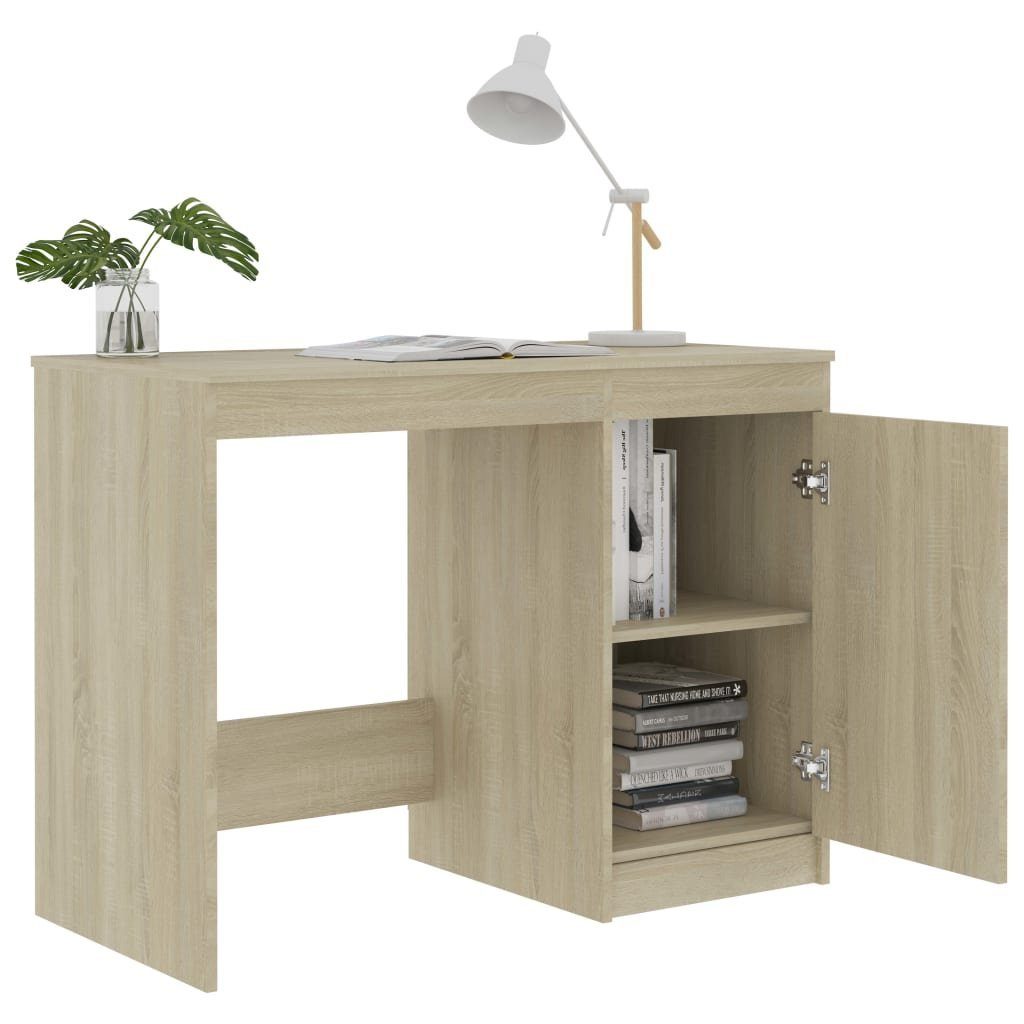 Schreibtisch Sonoma vidaXL 100x50x76 Sonoma-Eiche cm | Eiche Holzwerkstoff Sonoma Eiche Schreibtisch