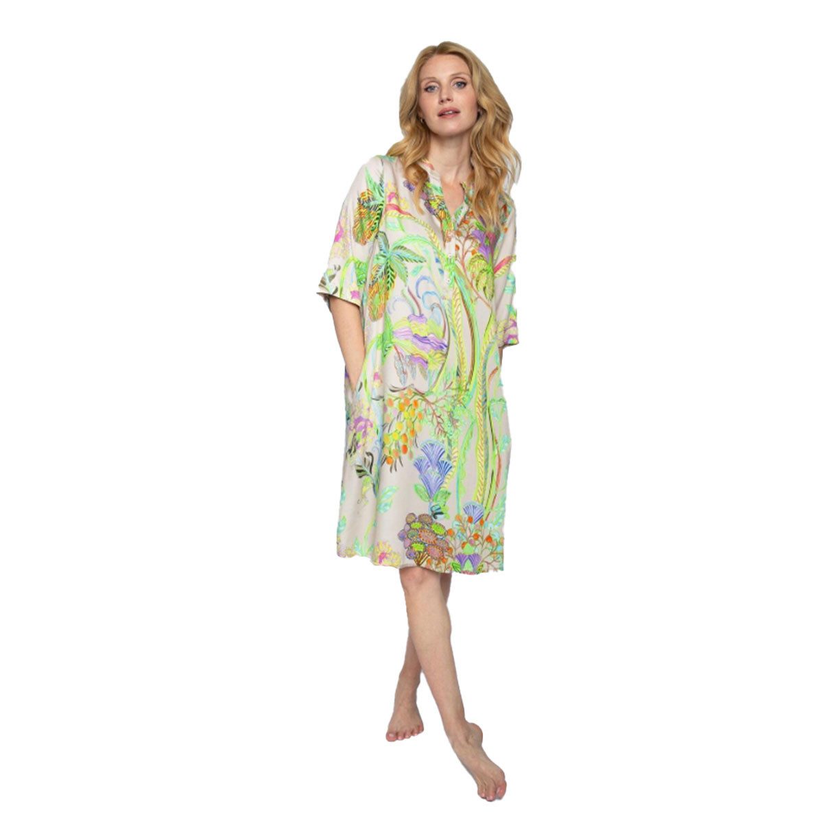 Emily Van Den Bergh Blusenkleid Flower Print