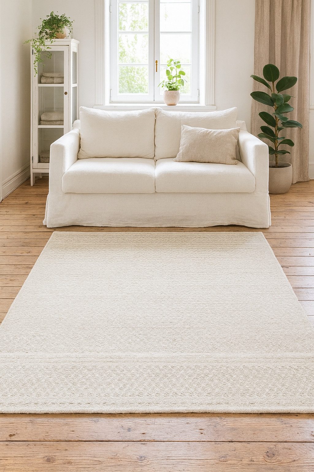 Wohnando Teppich MY-RUG Teppich Nordic Wool,90x60,Natur-Weiß aus Wolle&Baum günstig online kaufen