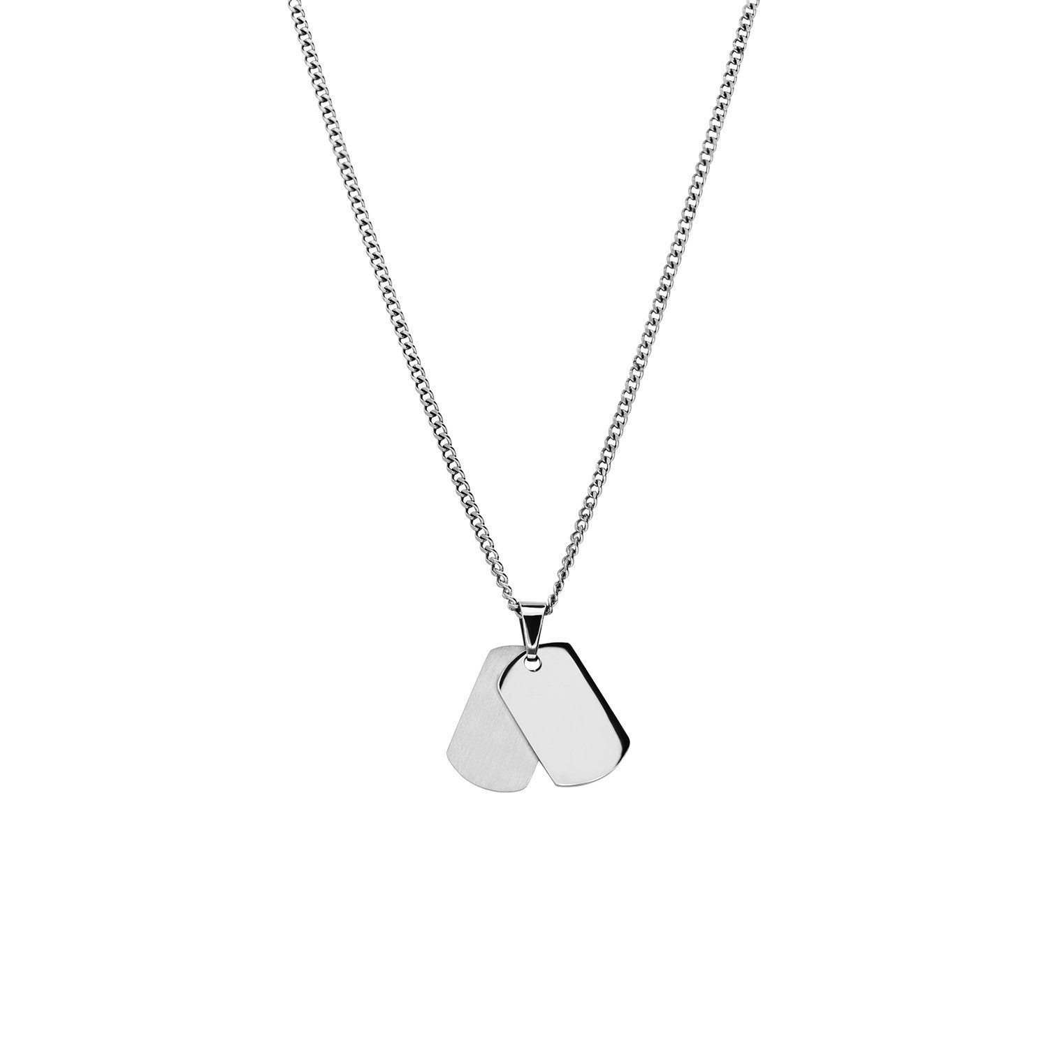 LUCARDI Kette mit Anhänger Halskette - Stahl - Silber - Kinder