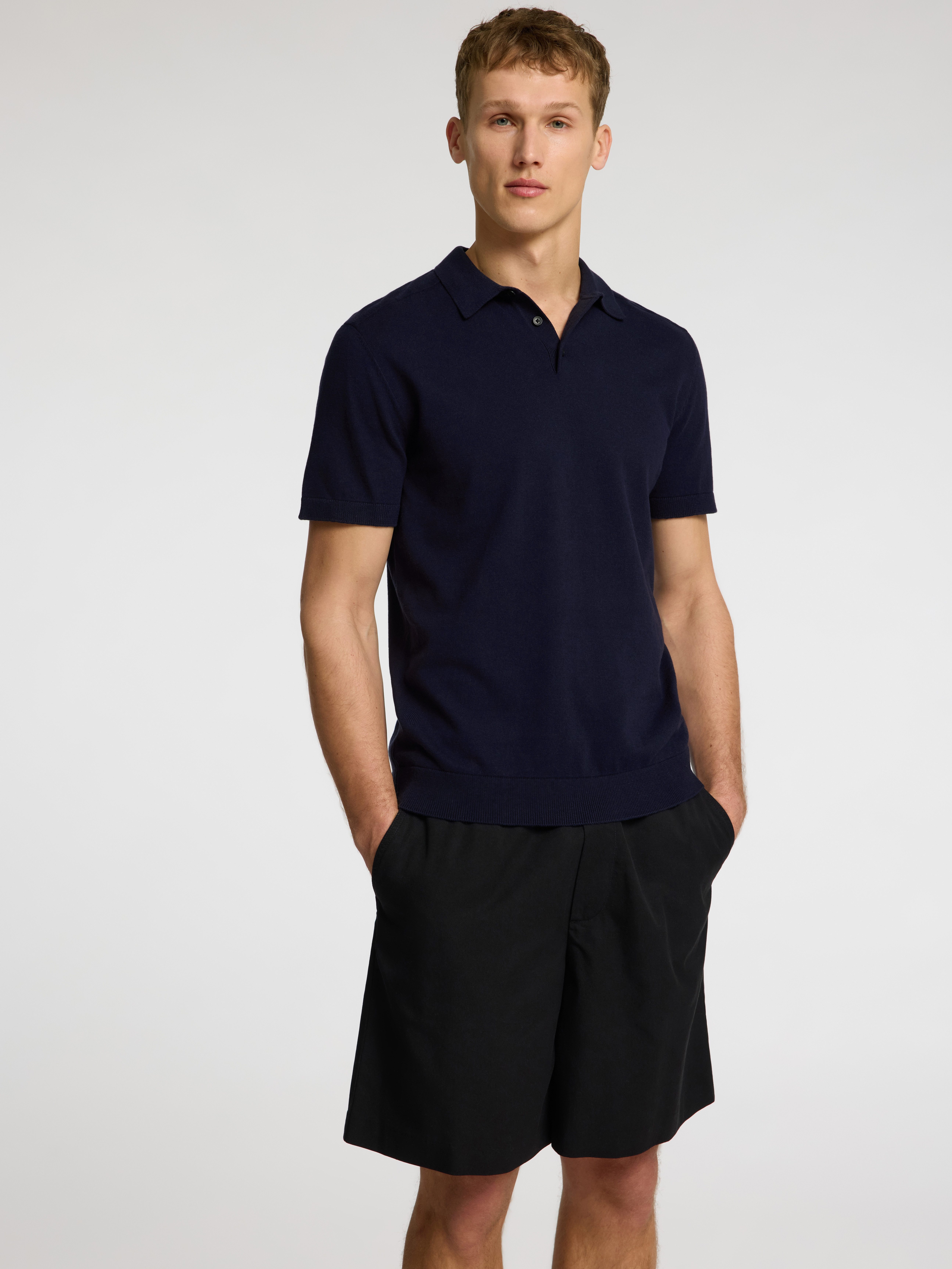 SELECTED HOMME Poloshirt SLHBERG SS KNIT günstig online kaufen
