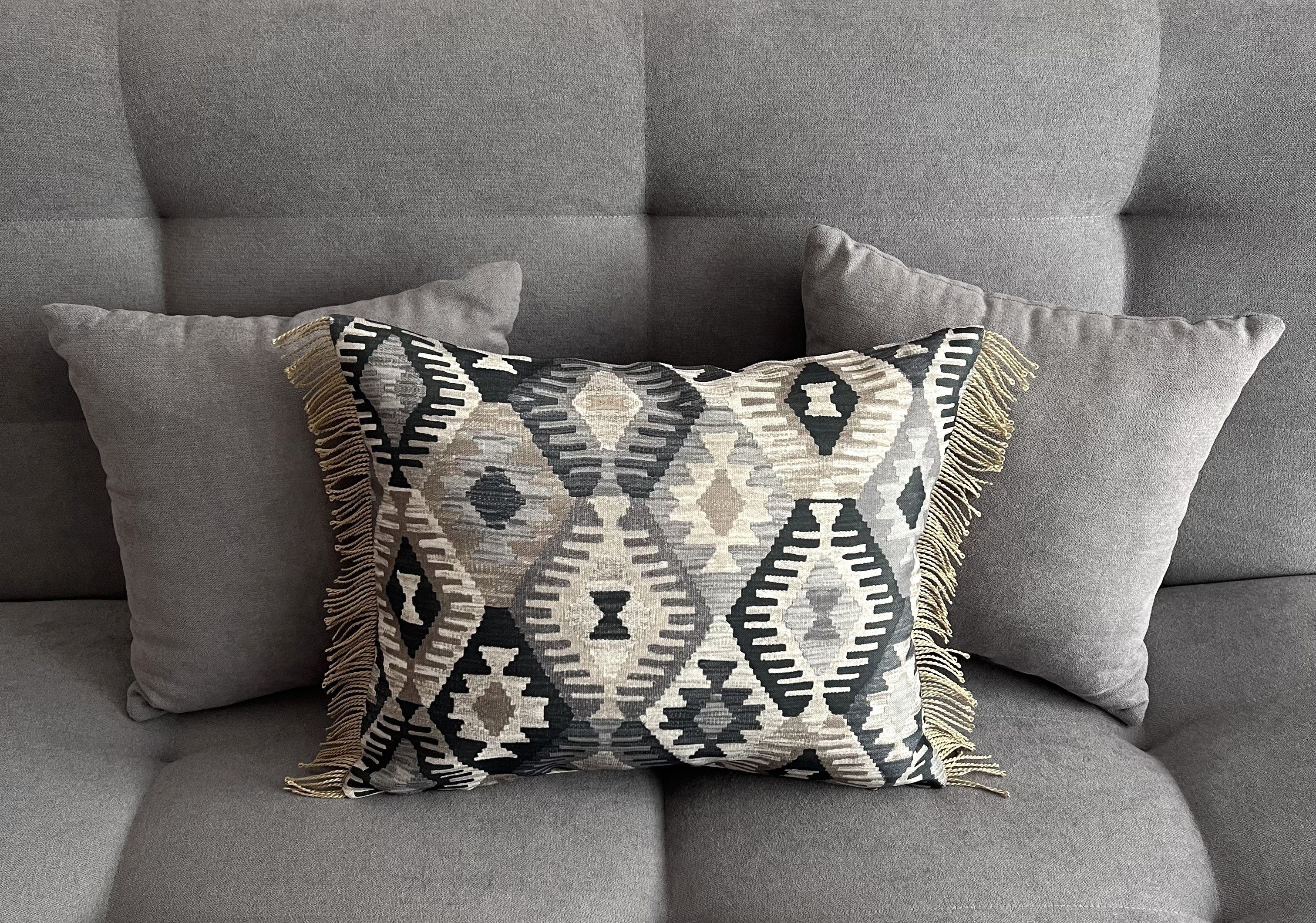 RoKo-Textilien Kissenbezug Kissenbezug »Kissenhülle mit Fransen 100% Polyes günstig online kaufen