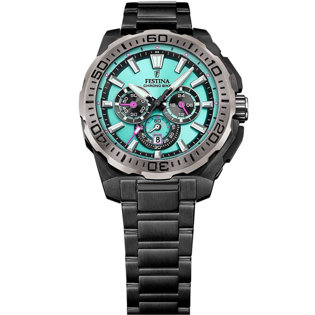 Festina Quarzuhr Chronograph Limited Edition Schwarz/Türkis günstig online kaufen