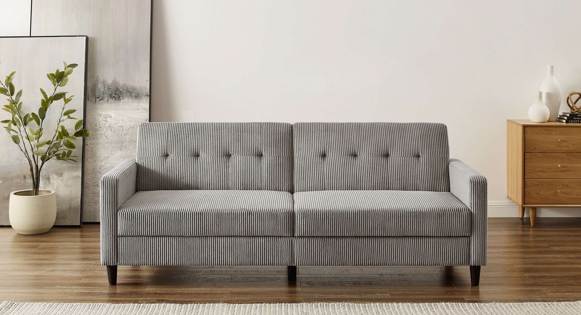 Dorel Home 3-Sitzer "Hartford II", Bettfunktion, Rückenlehne 2-teilig, 3-fa günstig online kaufen