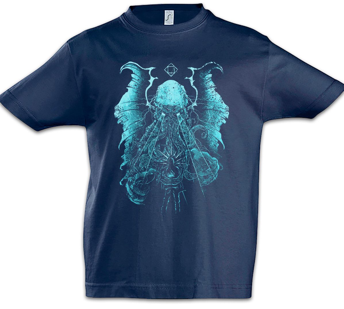 Print-Shirt Lightning Cthulhu Kinder T-Shirt Horror Arkham H. P. Lovecraft