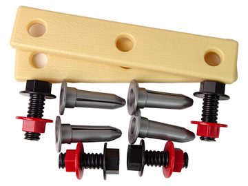 LEAN Toys Kinder-Werkzeug-Set Handwerker-Set Tragekoffer Akku-Bohrer Hammer Bohrmaschine Spielzeug