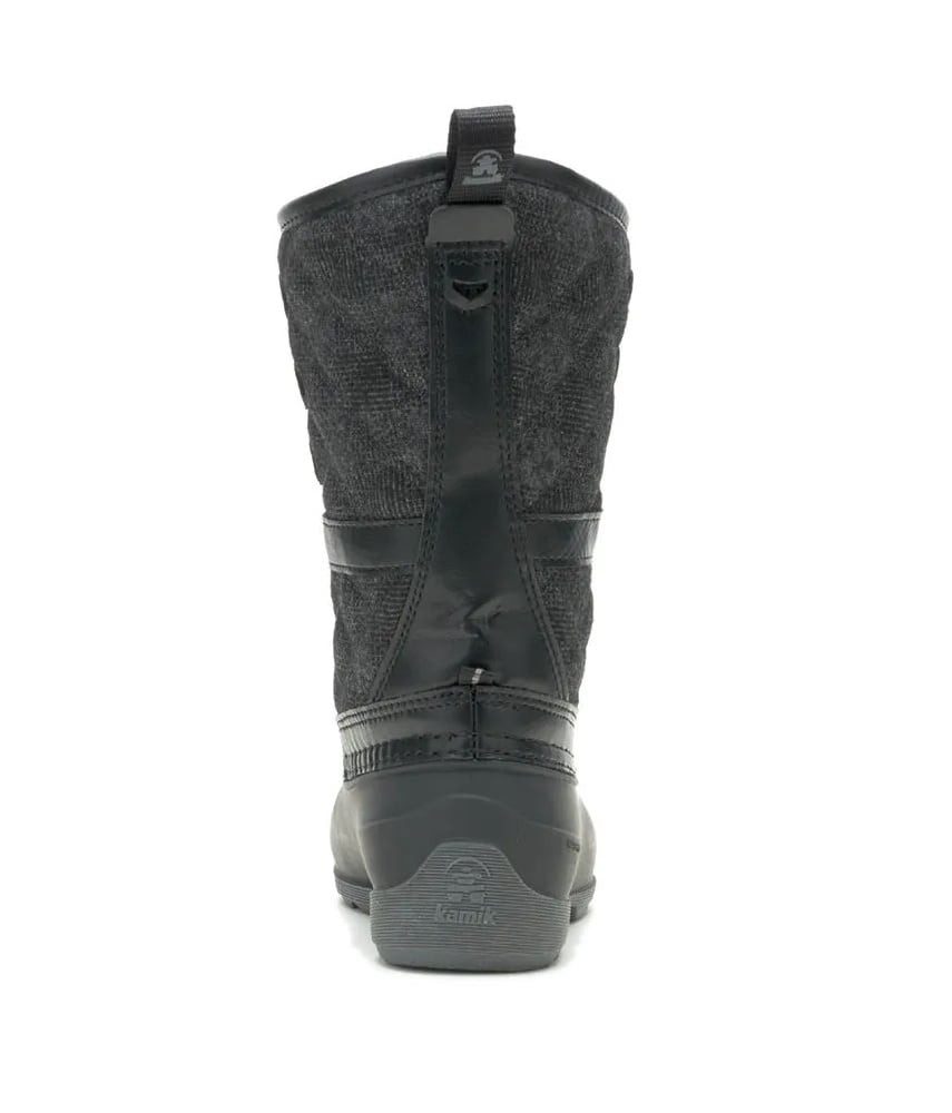 Kamik Sierra - nahtversiegelt, wasserdicht - schwarz Kinder Winterstiefel