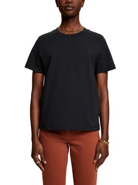 edc by Esprit T-Shirt Lockeres T-Shirt aus 100 % Baumwolle (1-tlg)
