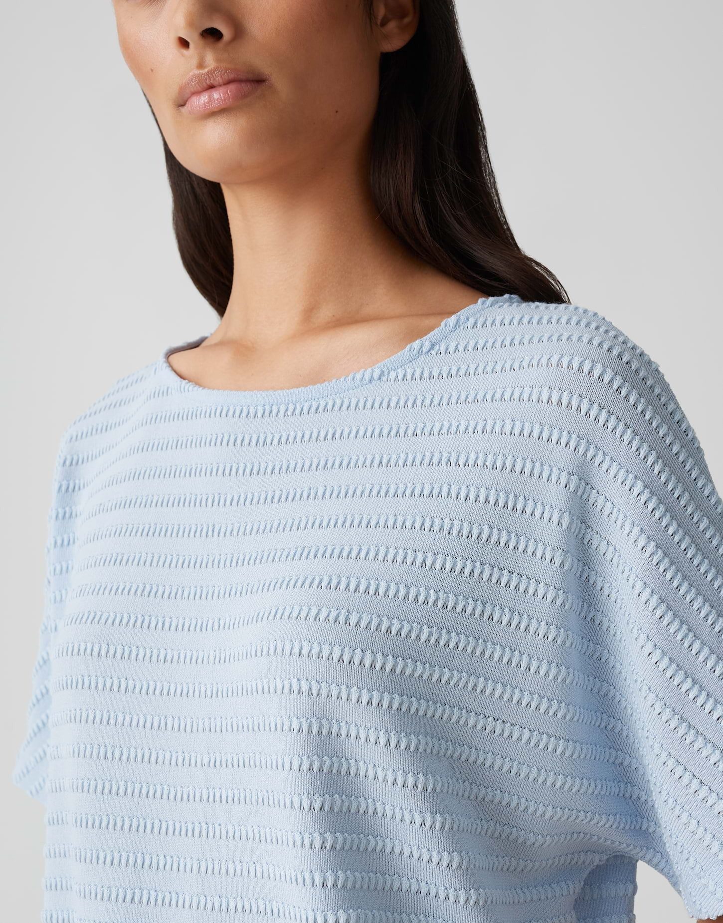 OPUS Kurzarmshirt SARONJI PARIS Loose mit Fledermausärmeln
