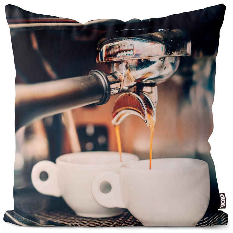 Kissenbezug, VOID (1 Stück), Espressomaschine Kaffee Espresso Bohnen Maschine Cafe Barista Tasse Kaffeetasse Cappuccino Trinken Mahlen Küche Restaurant