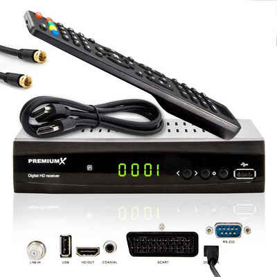 PremiumX HD 521 FTA Digital SAT Receiver DVB-S2 FullHD HDMI SCART USB SAT-Receiver