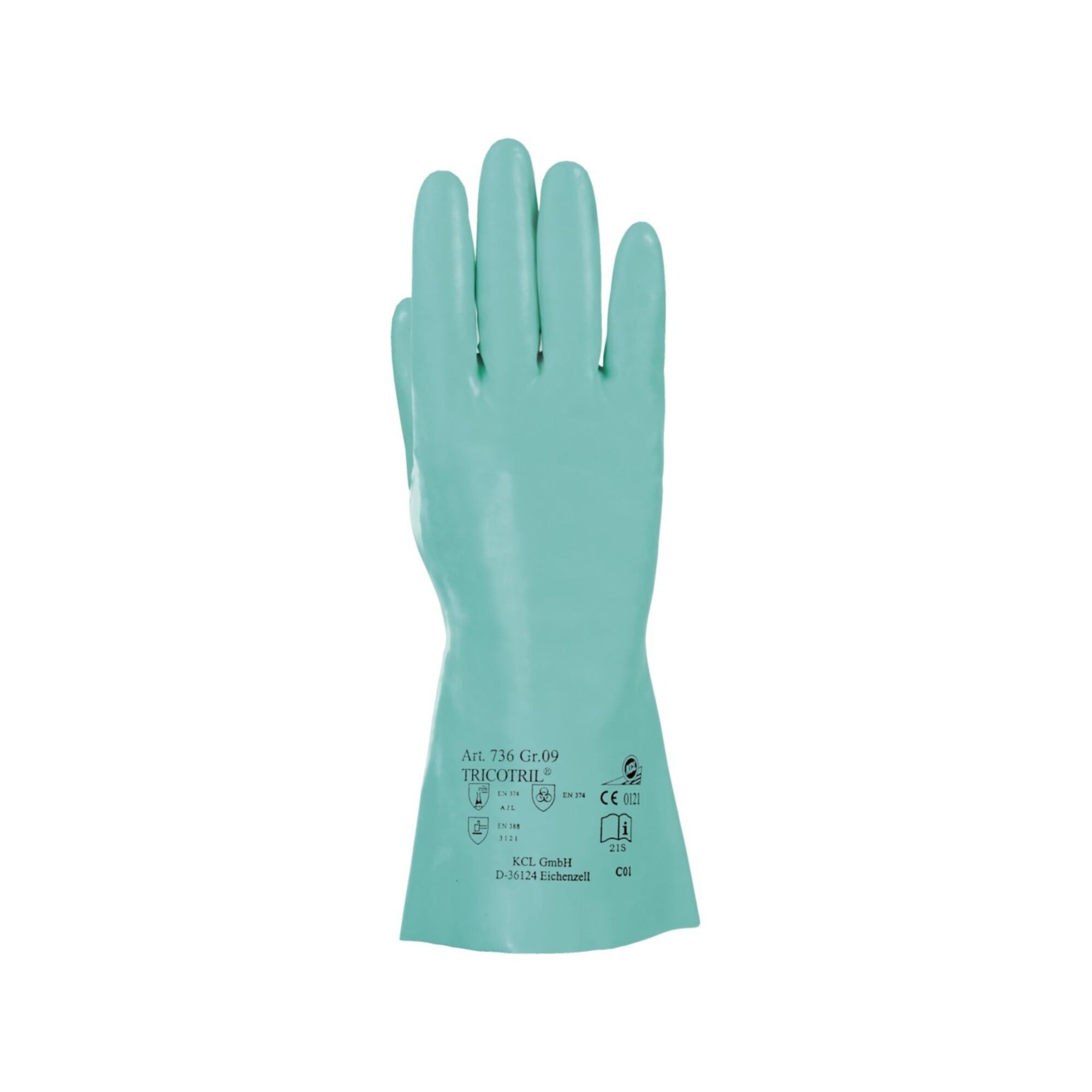 Honeywell Nitril-Handschuhe Honeywell Handschuh Tricotril 736, L 300mm,Gr.10,grün 10 Stk