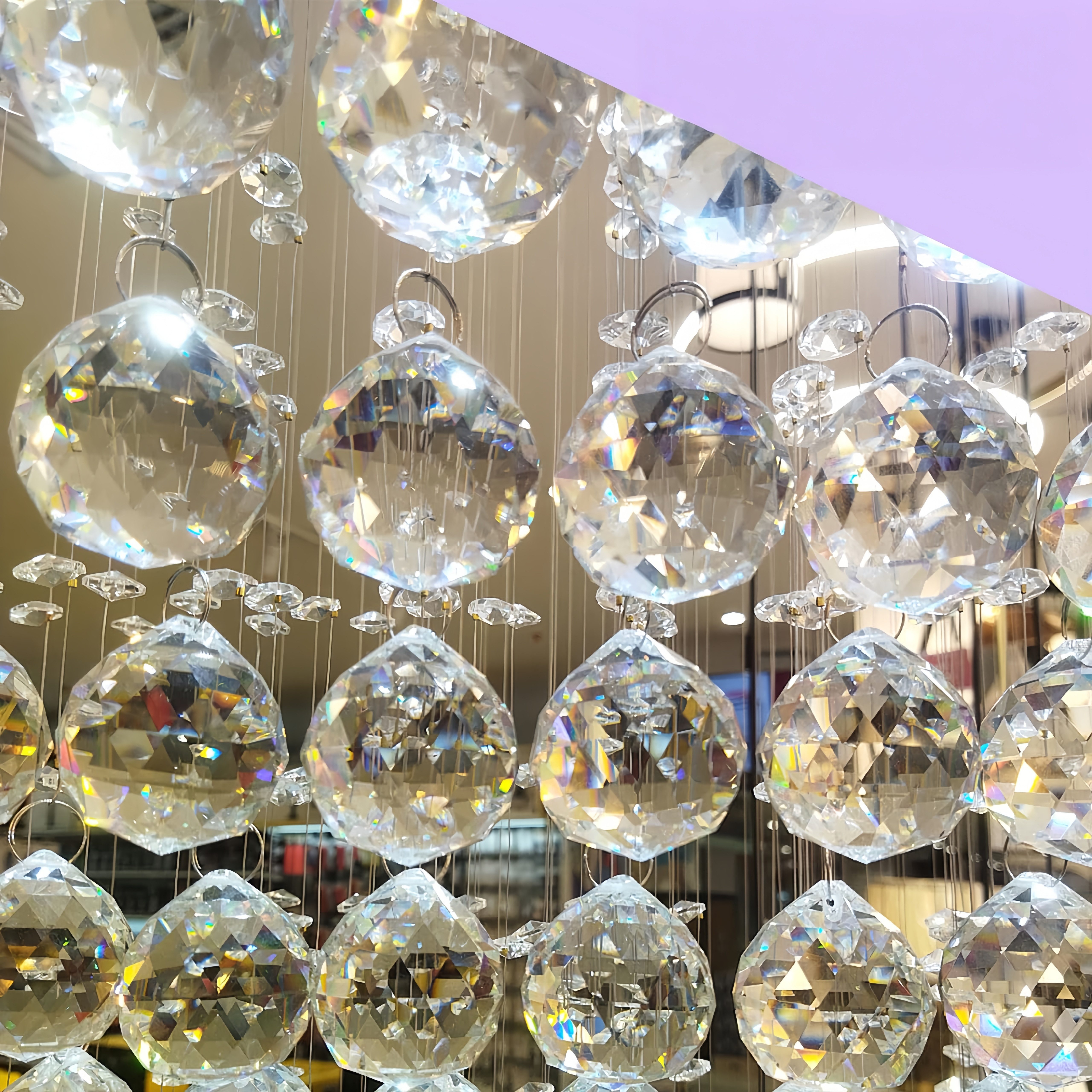 FOUORTUNATE-BEE Dekohänger Kristall-Hängedekoration mit 24 Pendeln à 20 mm günstig online kaufen