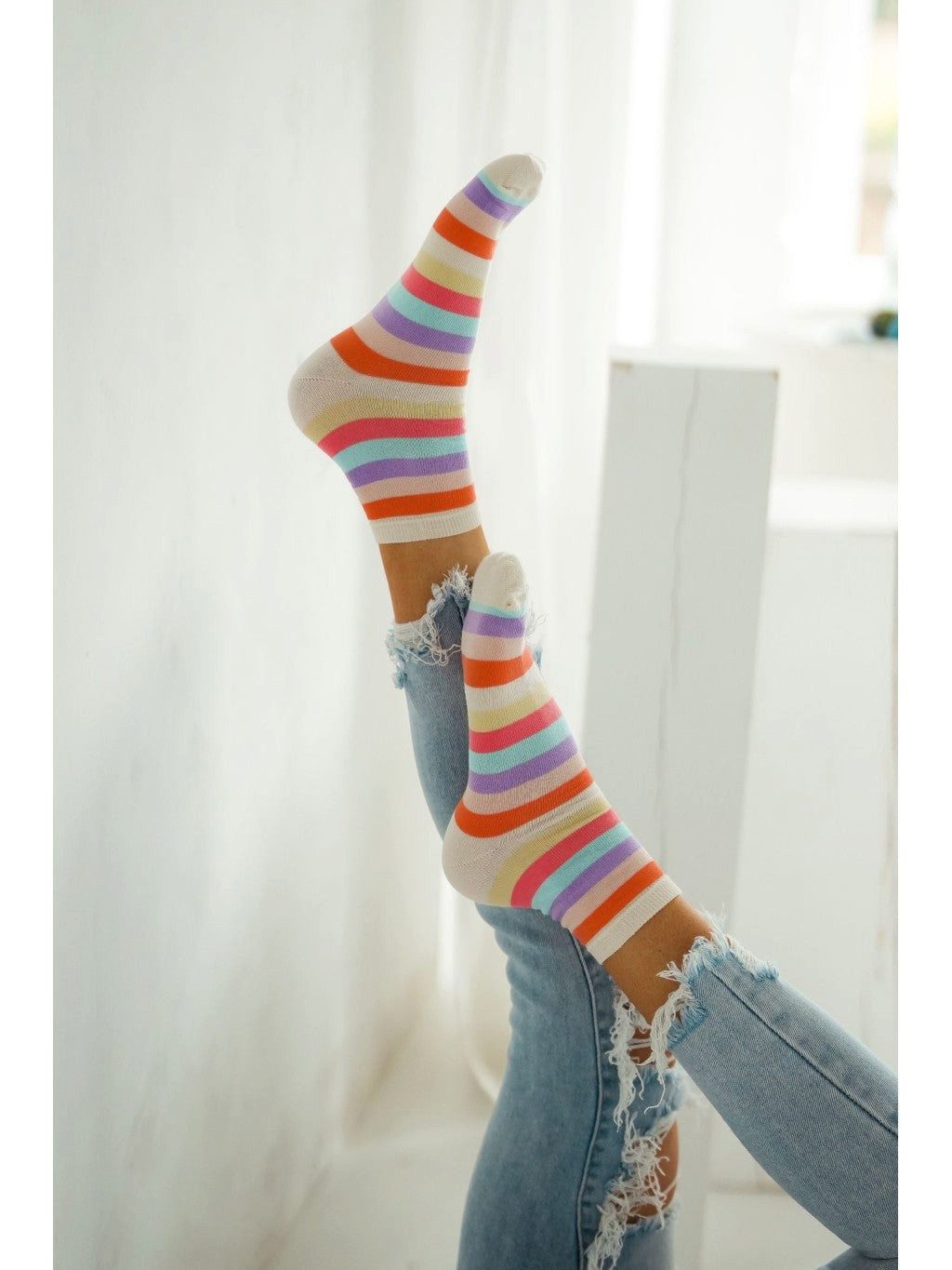 Lycille Langsocken SOCKEN MIT STREIFEN günstig online kaufen