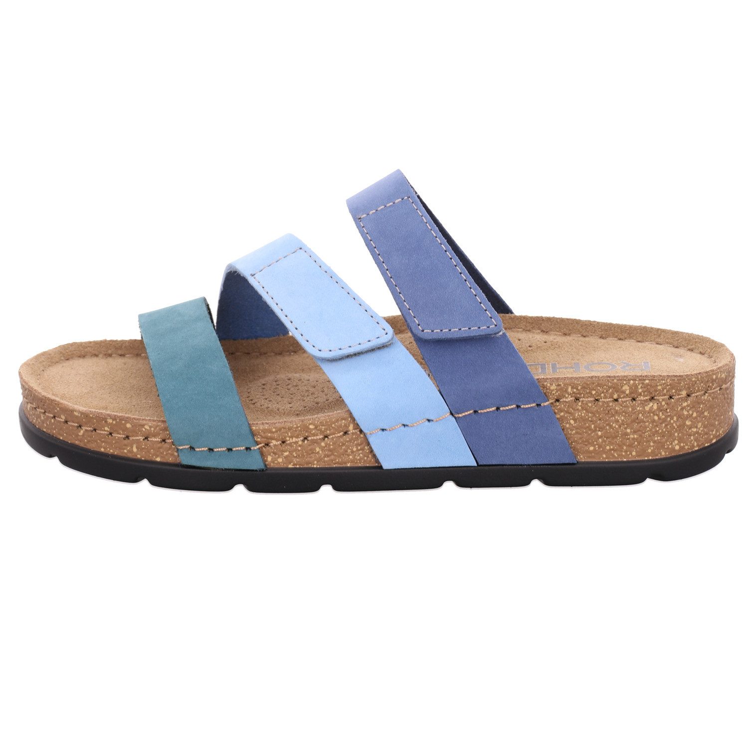 Rohde SOAVE Pantolette Sommerschuh, Strandschuh, Hausschuh mit vorgeformten Fußbett