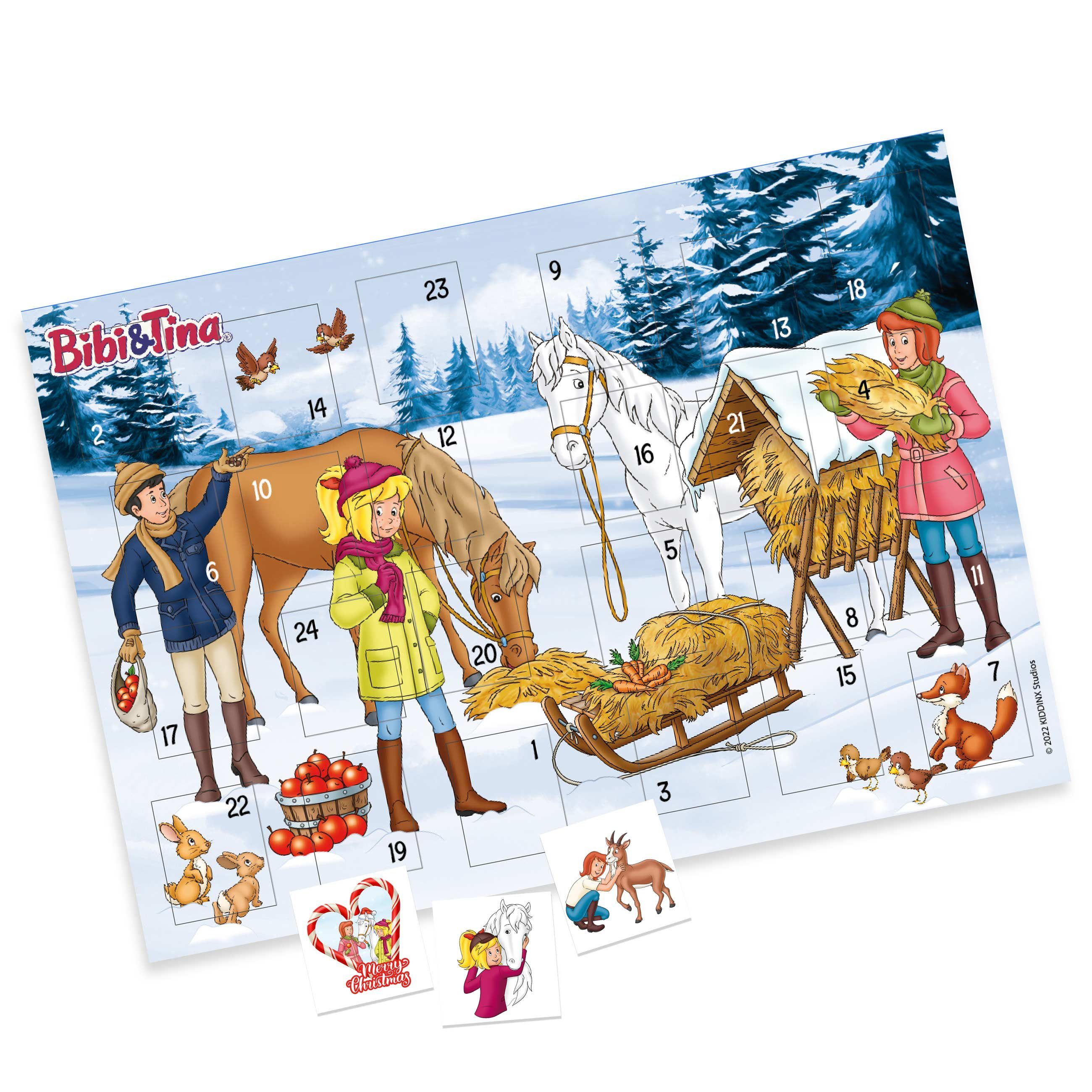 PAPIERDRACHEN Adventskalender Tattoo-Adventskalender (Adventskalender mit 24 Tattoos - kindgerechte Designs - erhältlich in vier verschiedenen Designs)