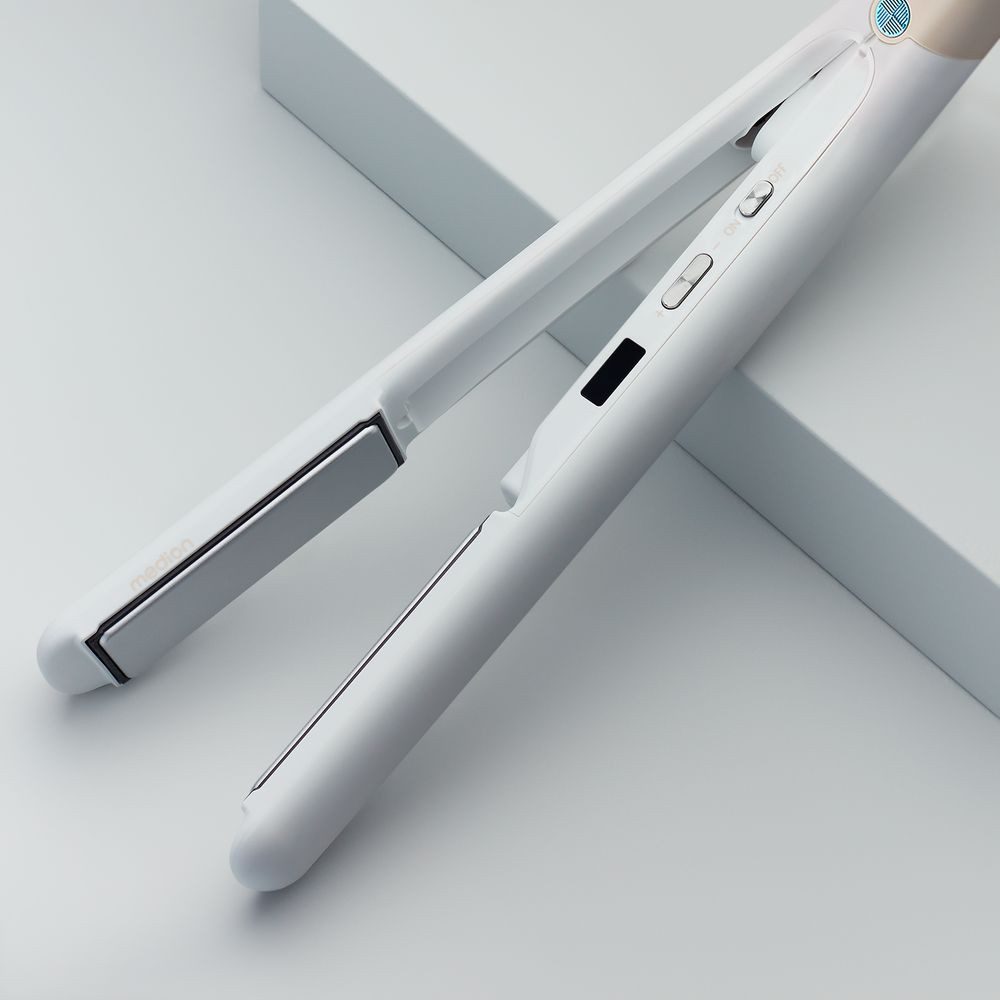 Medion® Glätteisen HS2 (MD19865) Keramik-Turmalin, kabellos nutzbar, Flexible Styling-Platten, 5 regelbare Hitzestufen