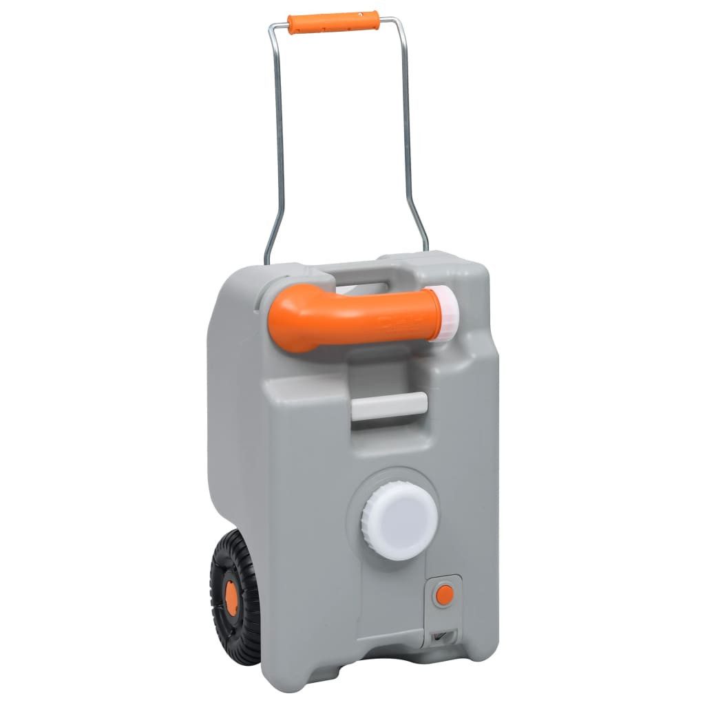 vidaXL Campingtoilette 25 L Camping-Wassertank mit Rollen 25 L Grau