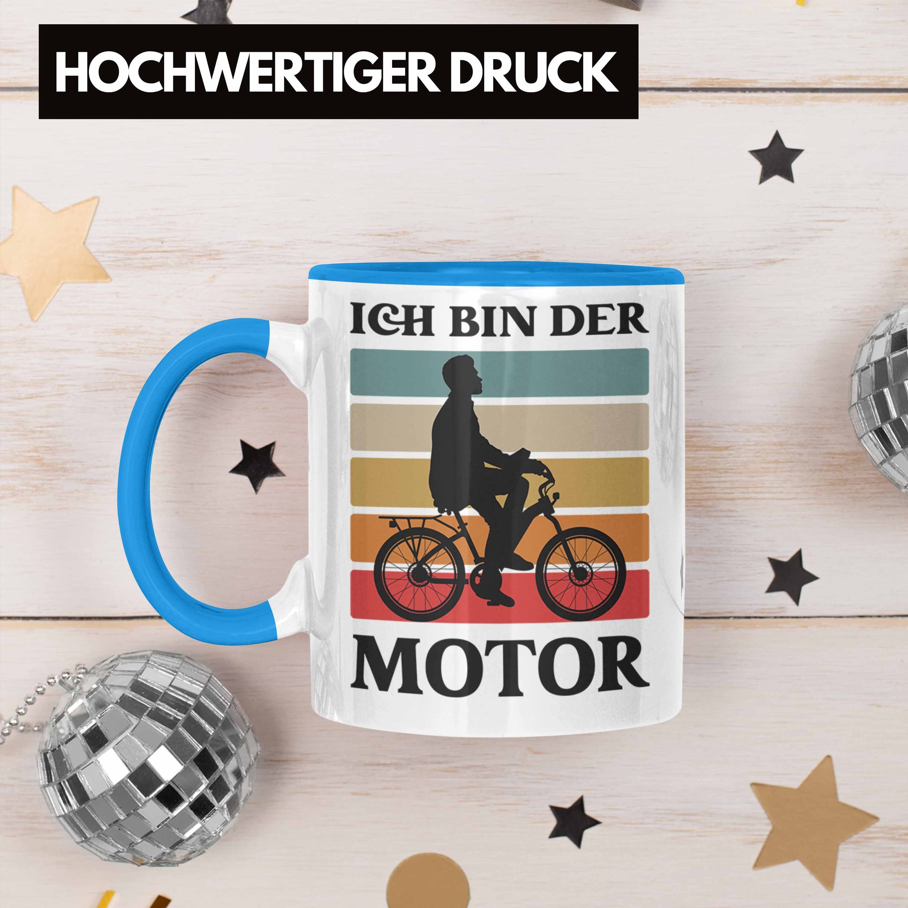 mit - Trendation Spruch Blau Lustig Geschenkidee Geschenk Fahrradfahrer Tasse Tasse Rennrad Radfahrer Mountainbike Trendation