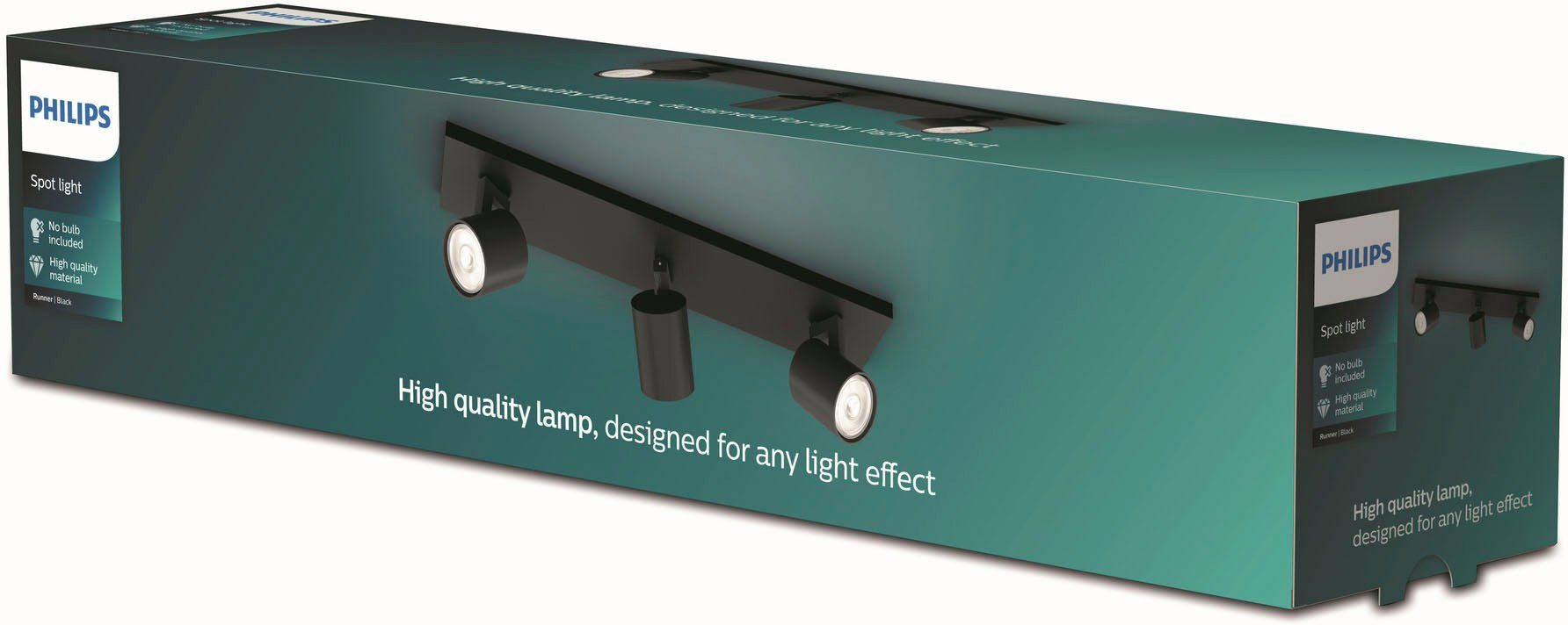 Runner, Deckenspots LED Philips ohne Leuchtmittel