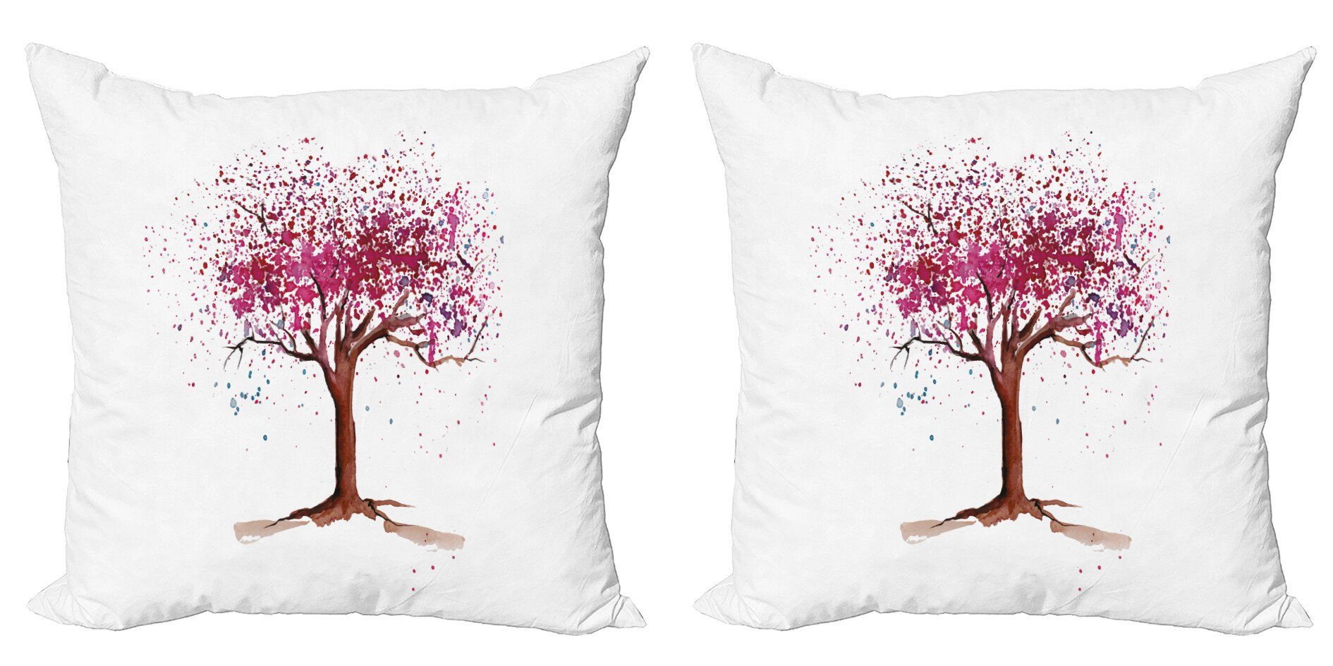 Modern Accent Blossom Digitaldruck, Sakura (2 Blumen Abakuhaus Kissenbezüge Doppelseitiger Stück), Baum Buds