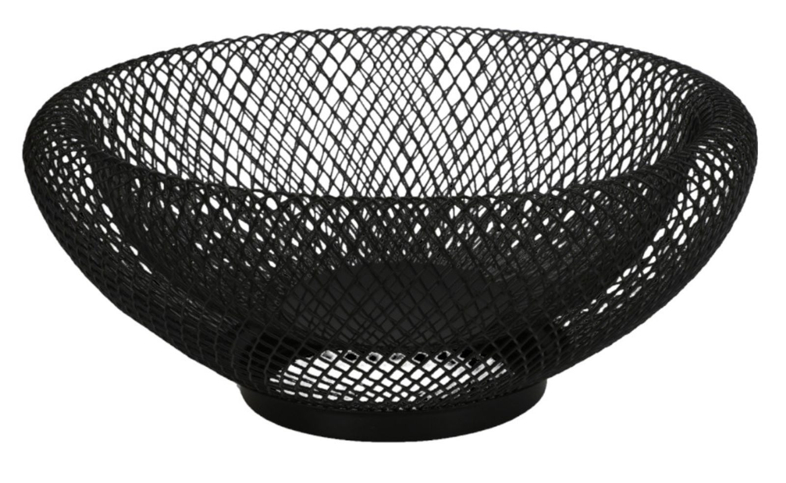BURI Futterbehälter Metall Obstkorb 30cm Obstschale Metallschale Aufbewahrungskorb Deko, Metall