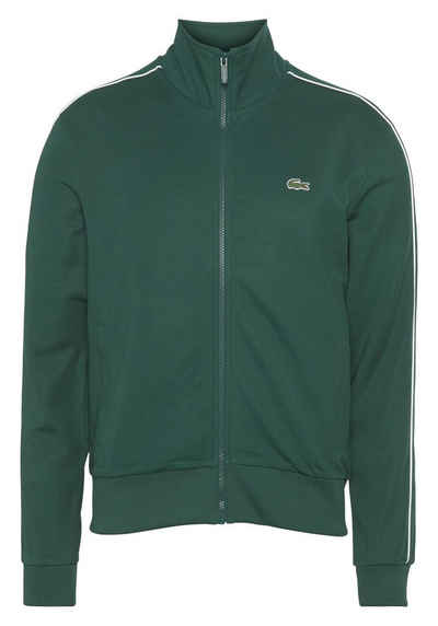 Lacoste Sweatjacke TRAININGSJACKE SWEAT mit Streifendetail am Ärmel