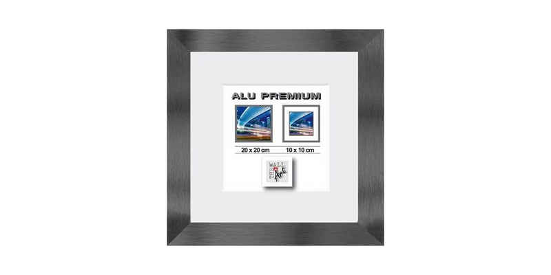 The Wall - the art of framing AG Bilderrahmen Aluminiumrahmen Quattro schwarz, 20 x 20 cm