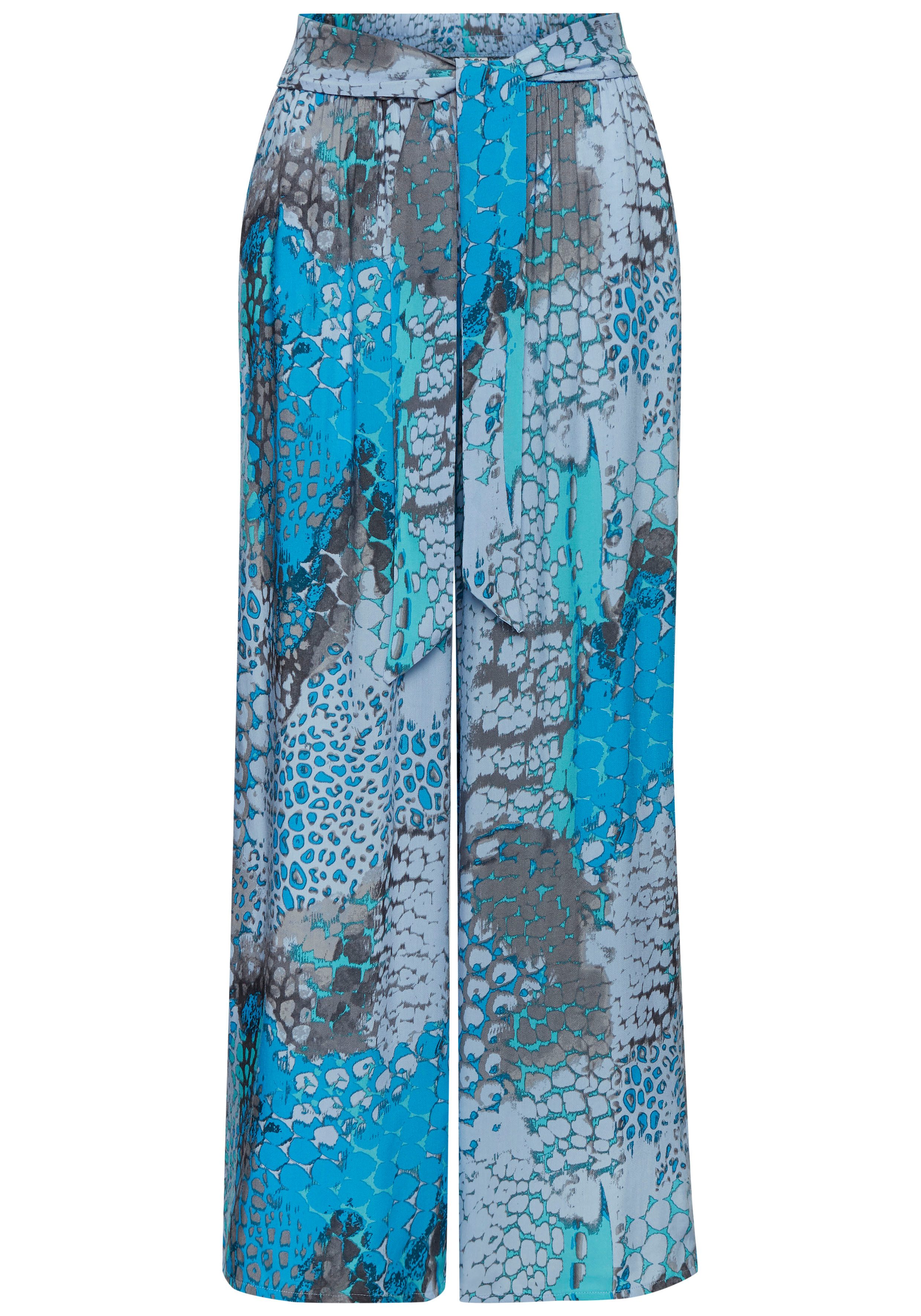 Buffalo Palazzohose mit Animalprint und elastischem günstig online kaufen